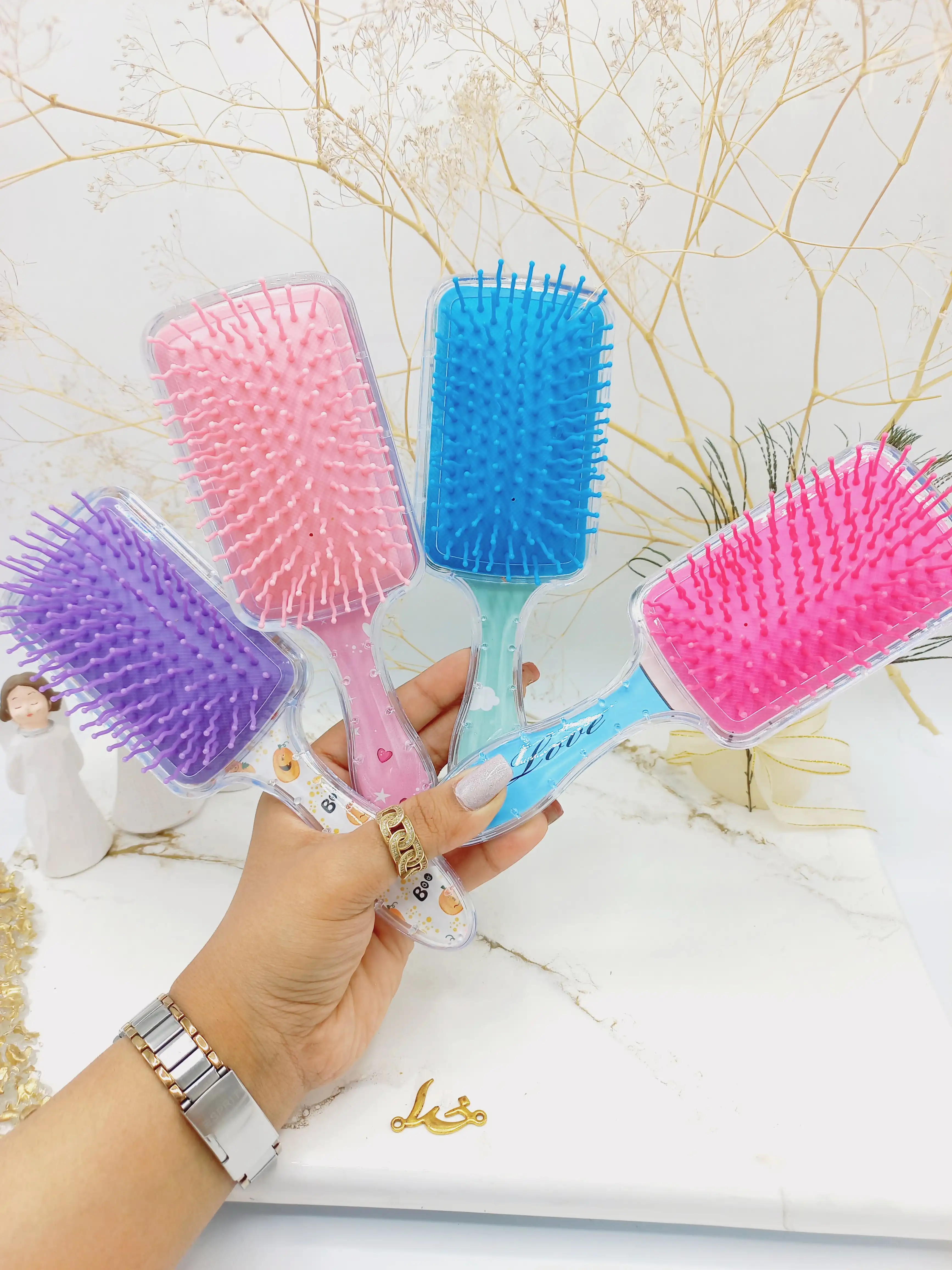 شانه مو بچگانه طرح فانتزی مکعب