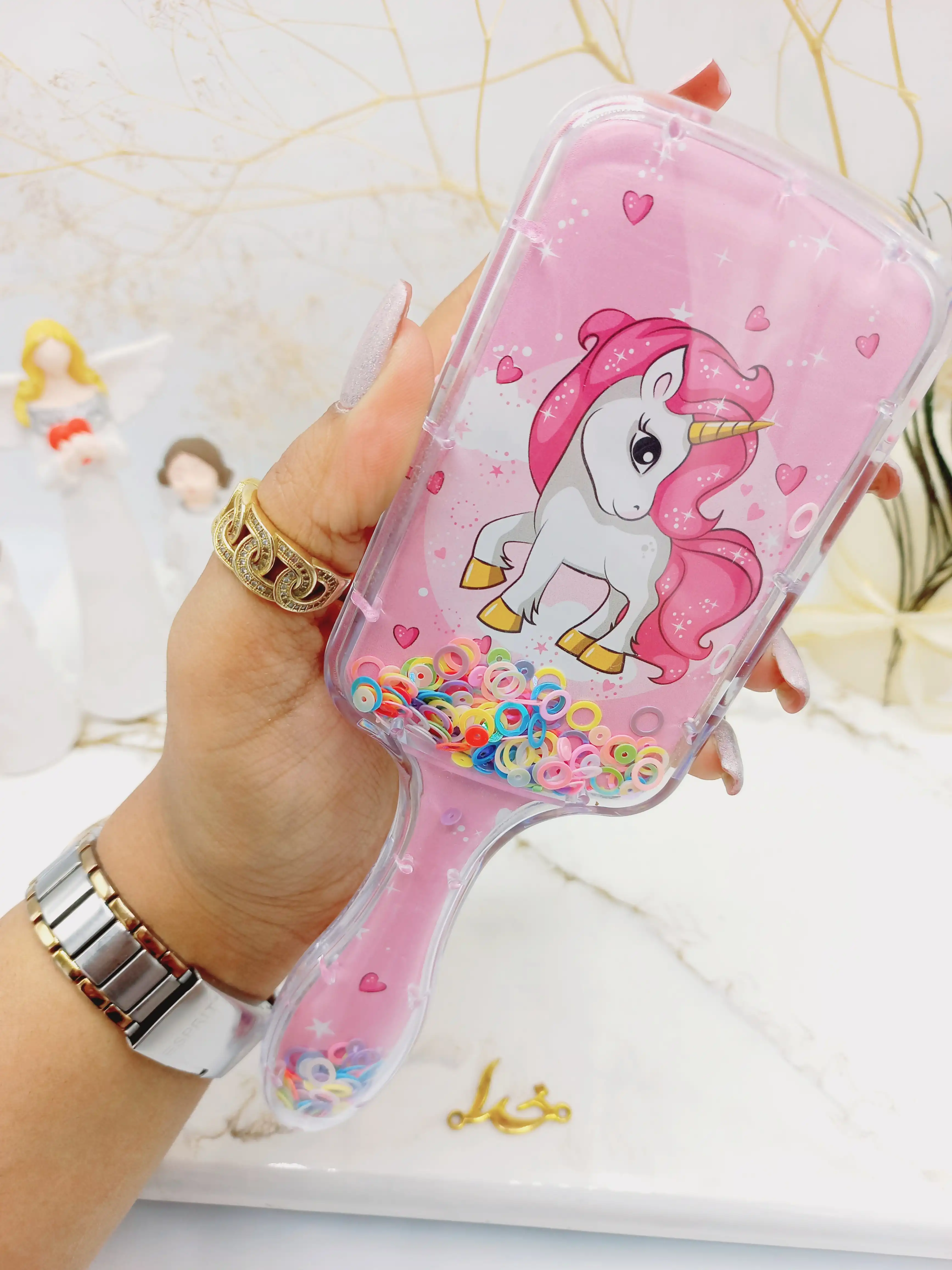 شانه مو بچگانه طرح فانتزی مکعب