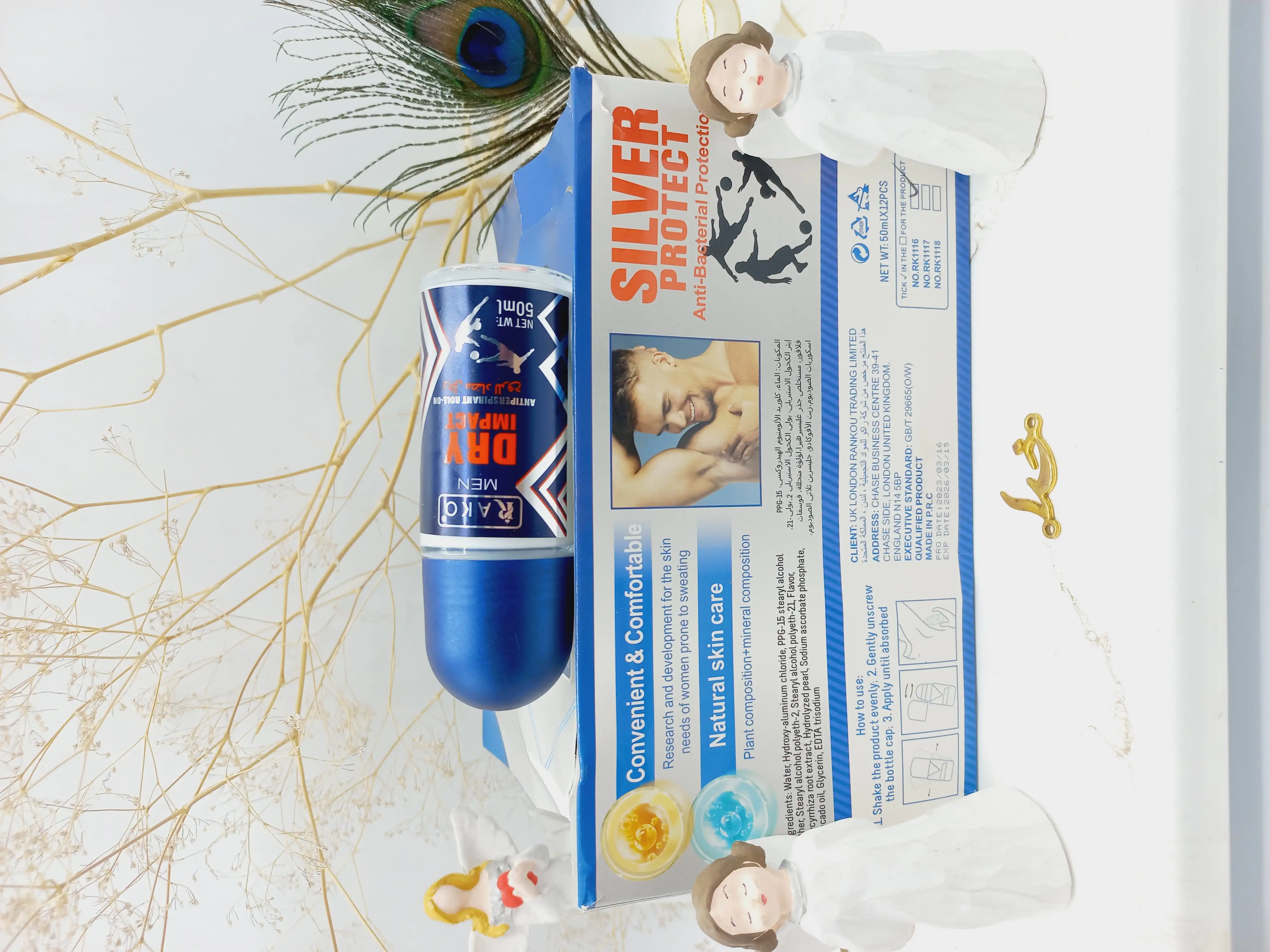 مام رولی 48 ساعته زیر بغل ضدتعریق مردانه راکو RAKO MEN اصلی کد RK1116