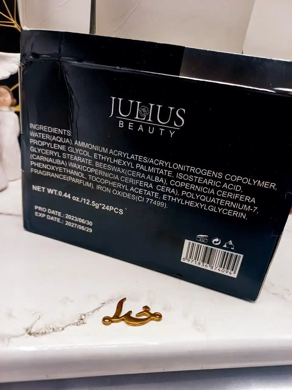 ریمل مشکی چشمی ضد آب جولیوس JULIUS اصلی کد 8280