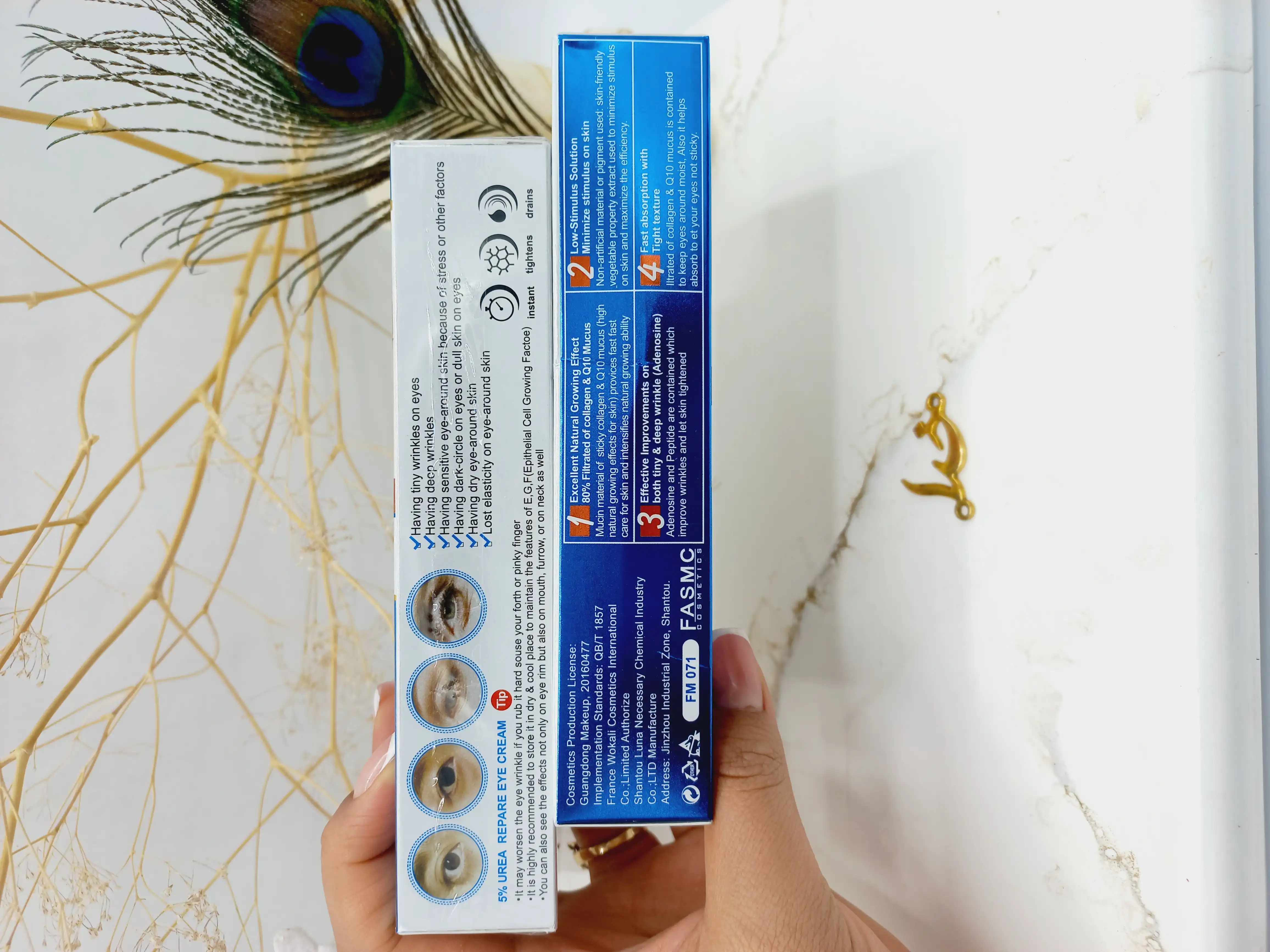 کرم تخصصی از بین برنده چین و چروک افتادگی پف و سیاهی دور چشم برند فاسمک FASMC کد FM071