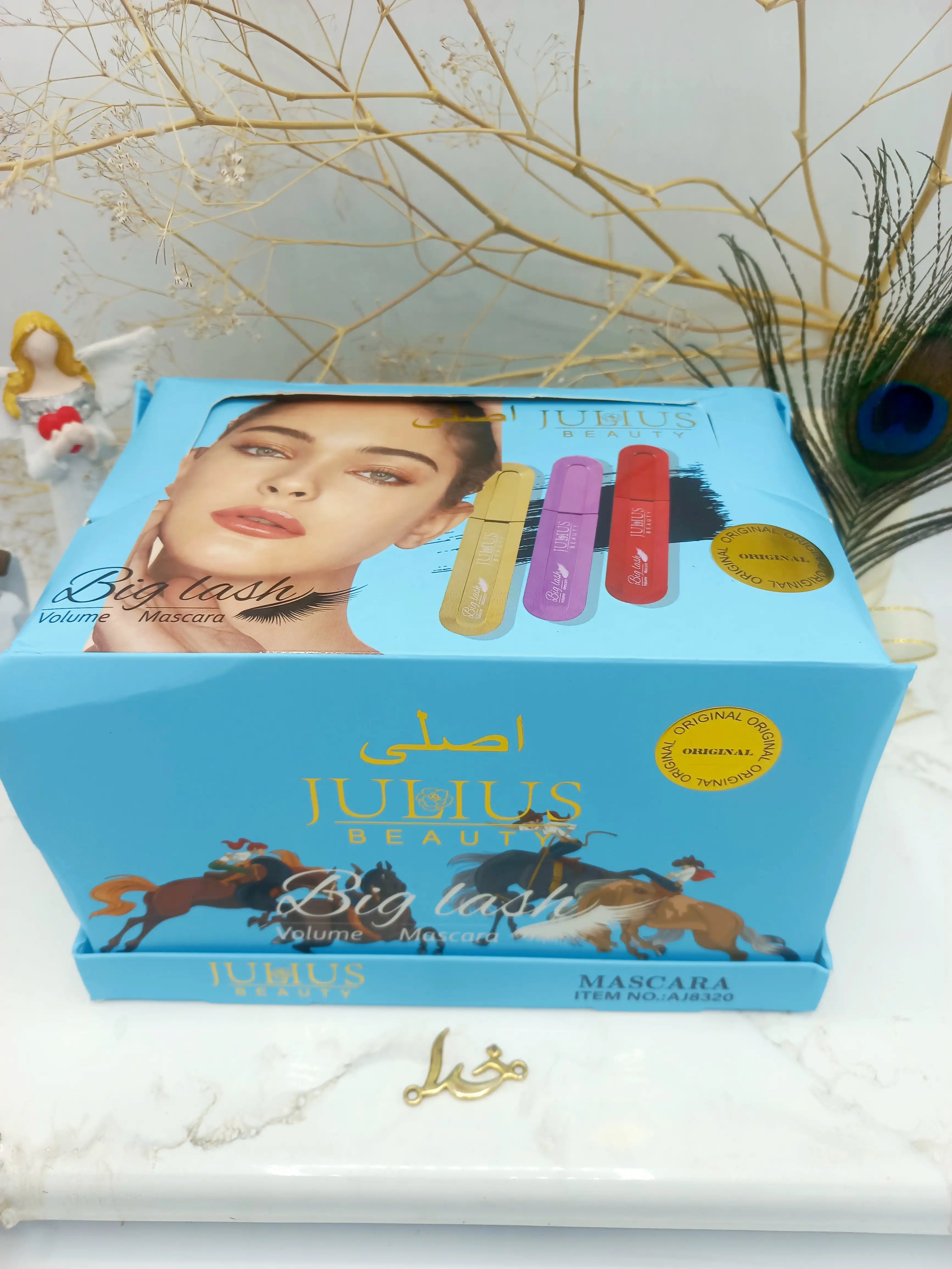 ریمل مشکی بلند کننده و حجم دهنده ضد آب جولیوس JULIUS اصلی کد AJ8320