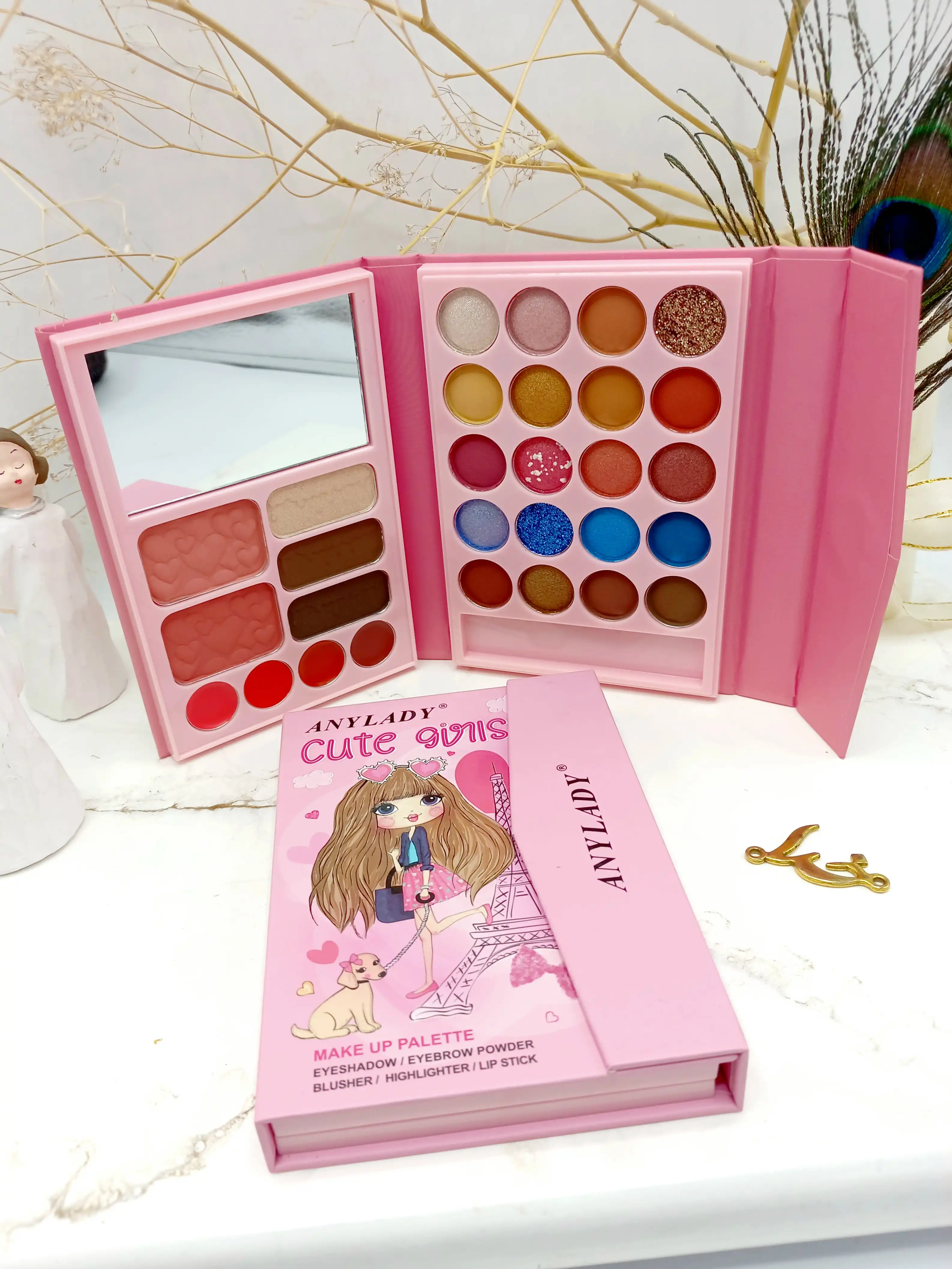 پالت سایه آنالیدی طرح دختر خوشگل ANYLADY کد 8608C