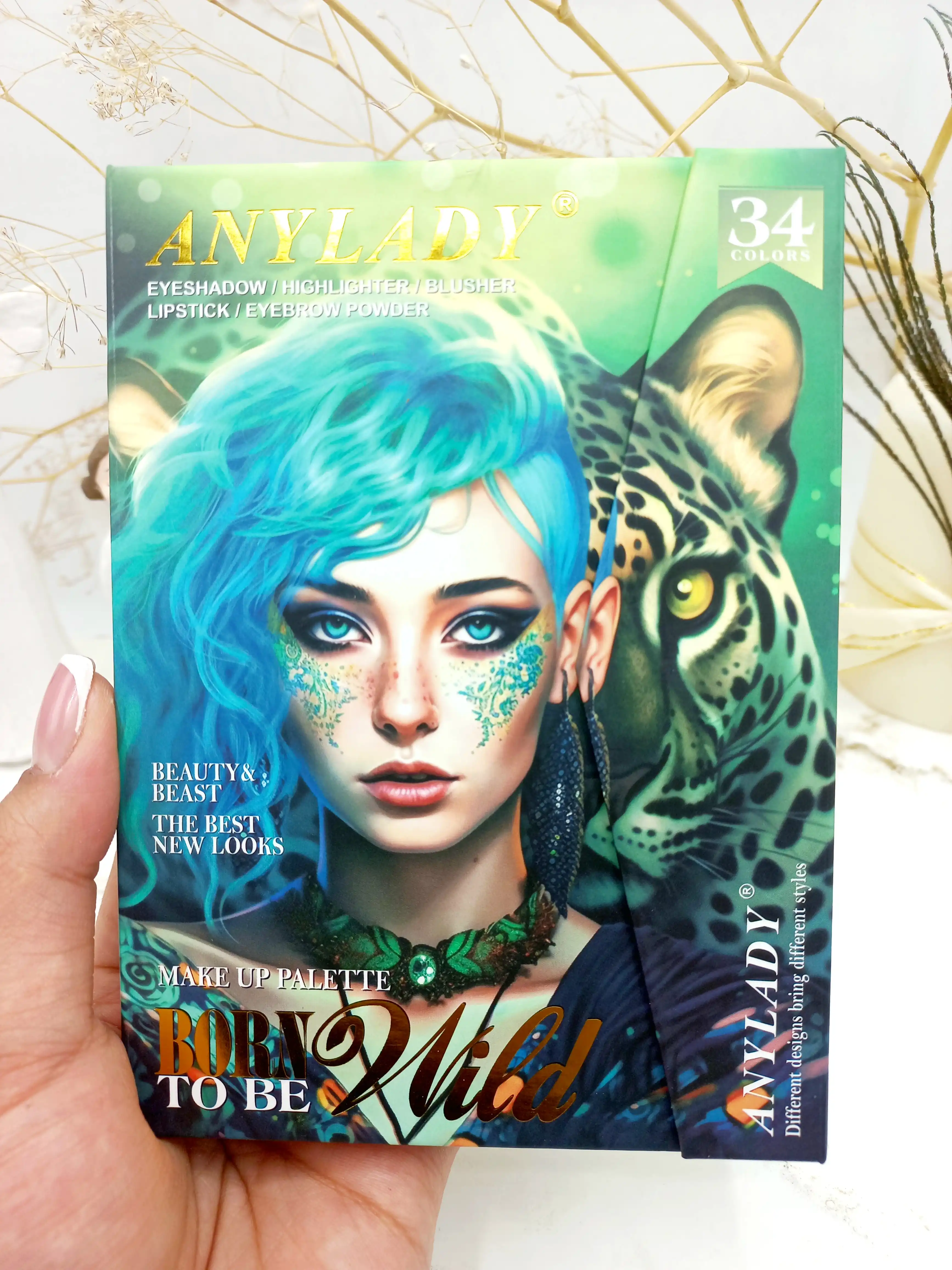 پالت سایه آنالیدی طرح پلنگ ANYLADY کد 8602Q