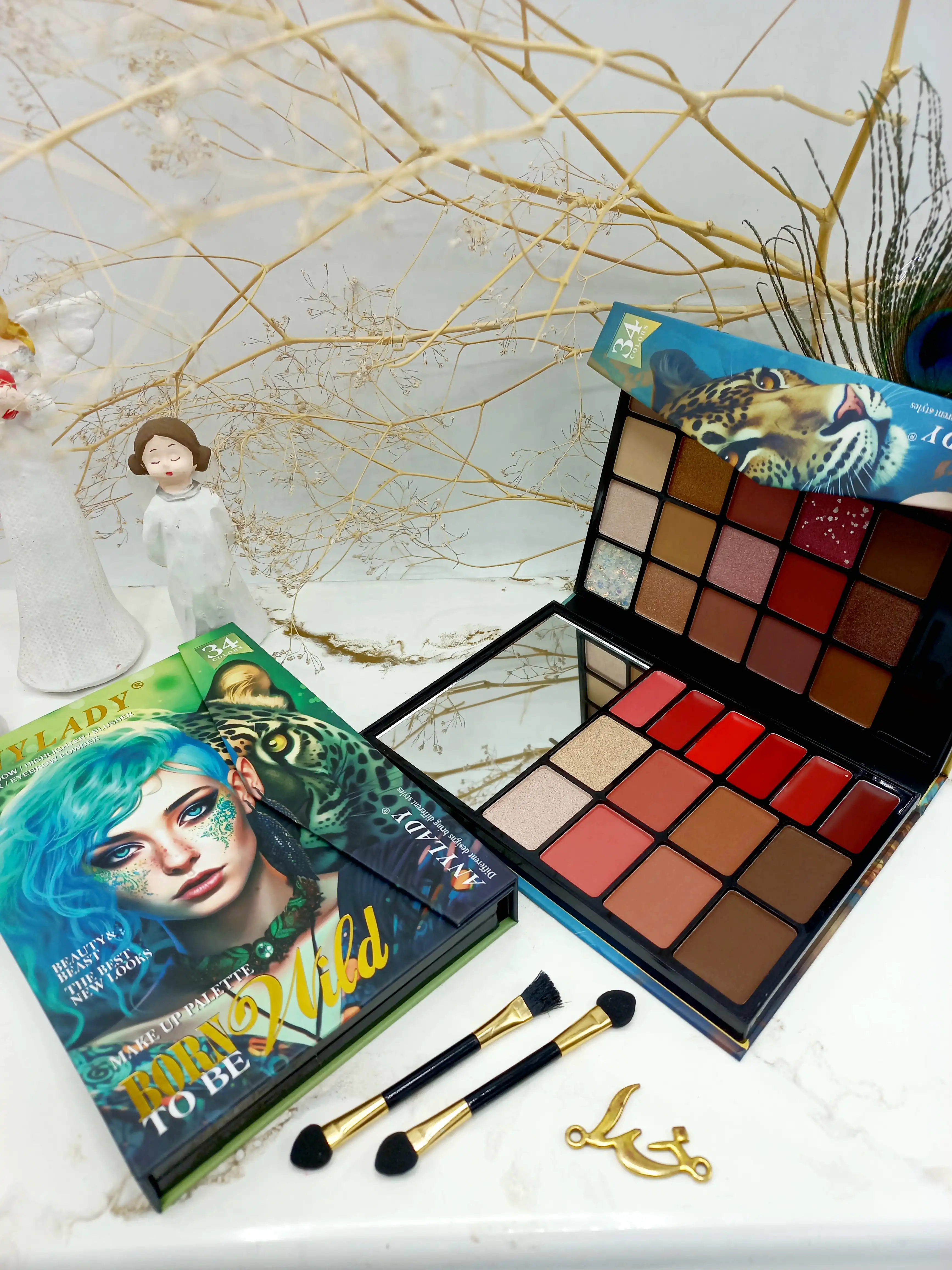 پالت سایه آنالیدی طرح پلنگ ANYLADY کد 8602Q