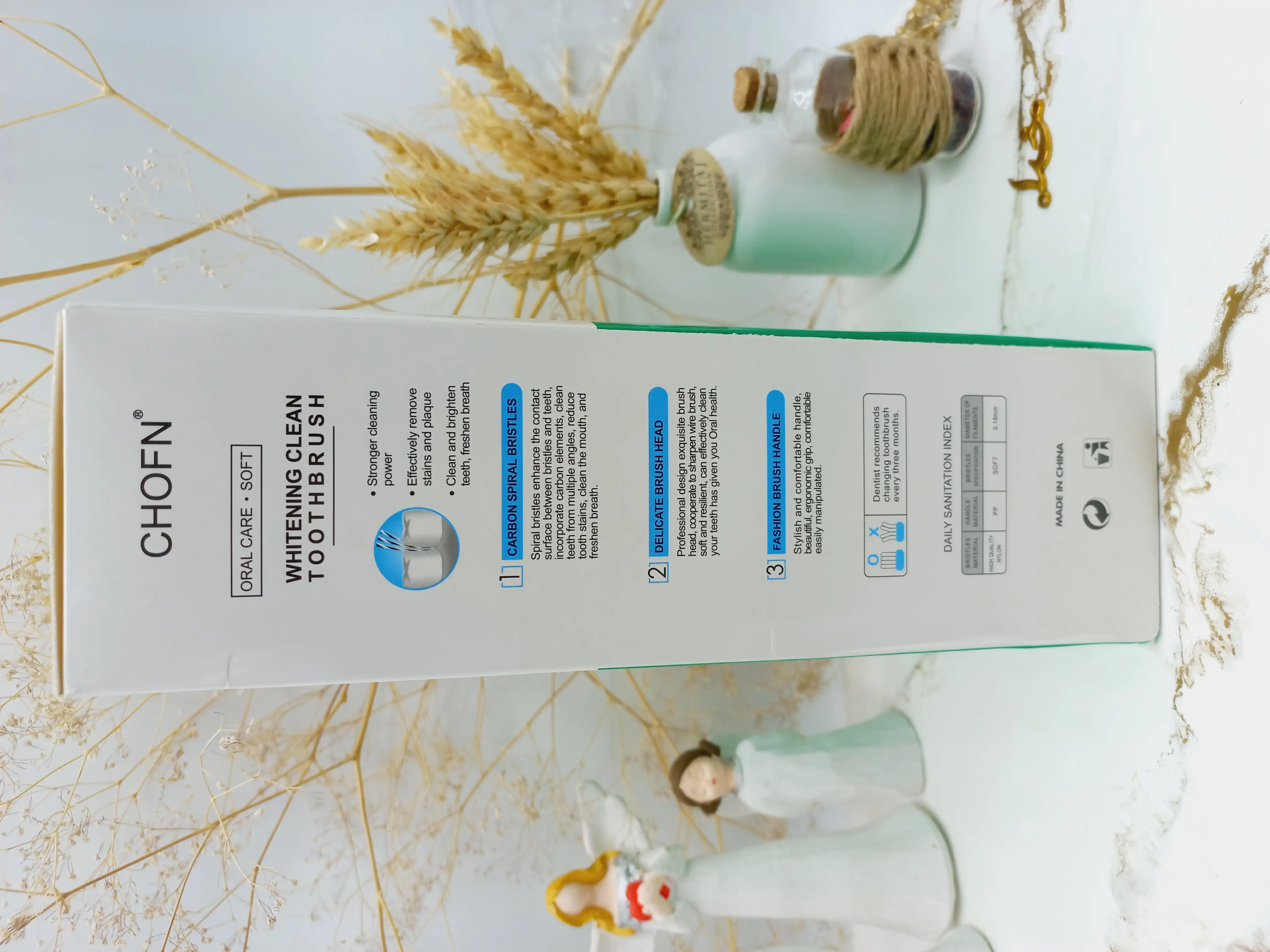 مسواک باکیفیت و تمیزکننده عمیق چوفن وایت CHOFN کد 791
