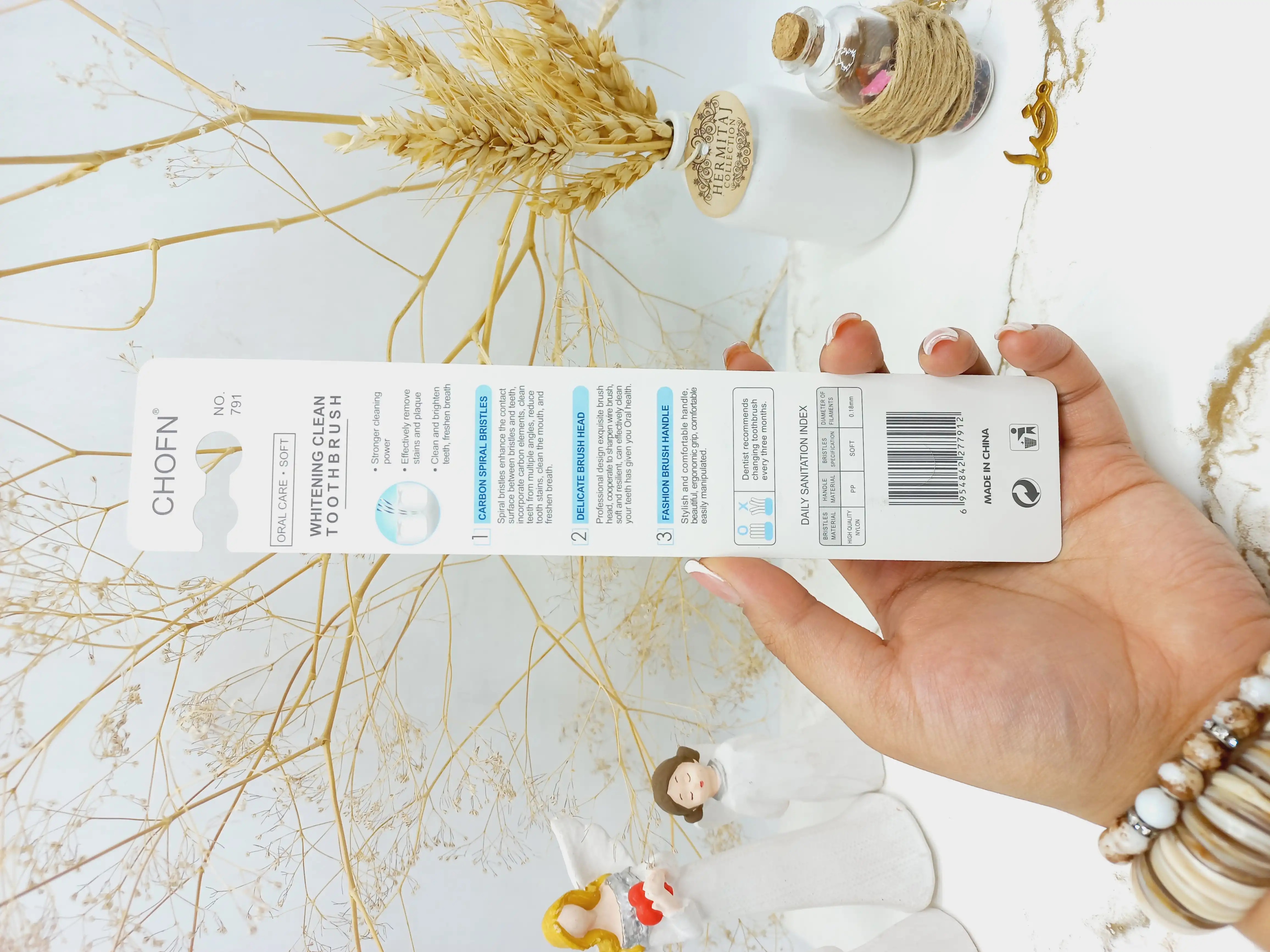 مسواک باکیفیت و تمیزکننده عمیق چوفن وایت CHOFN کد 791