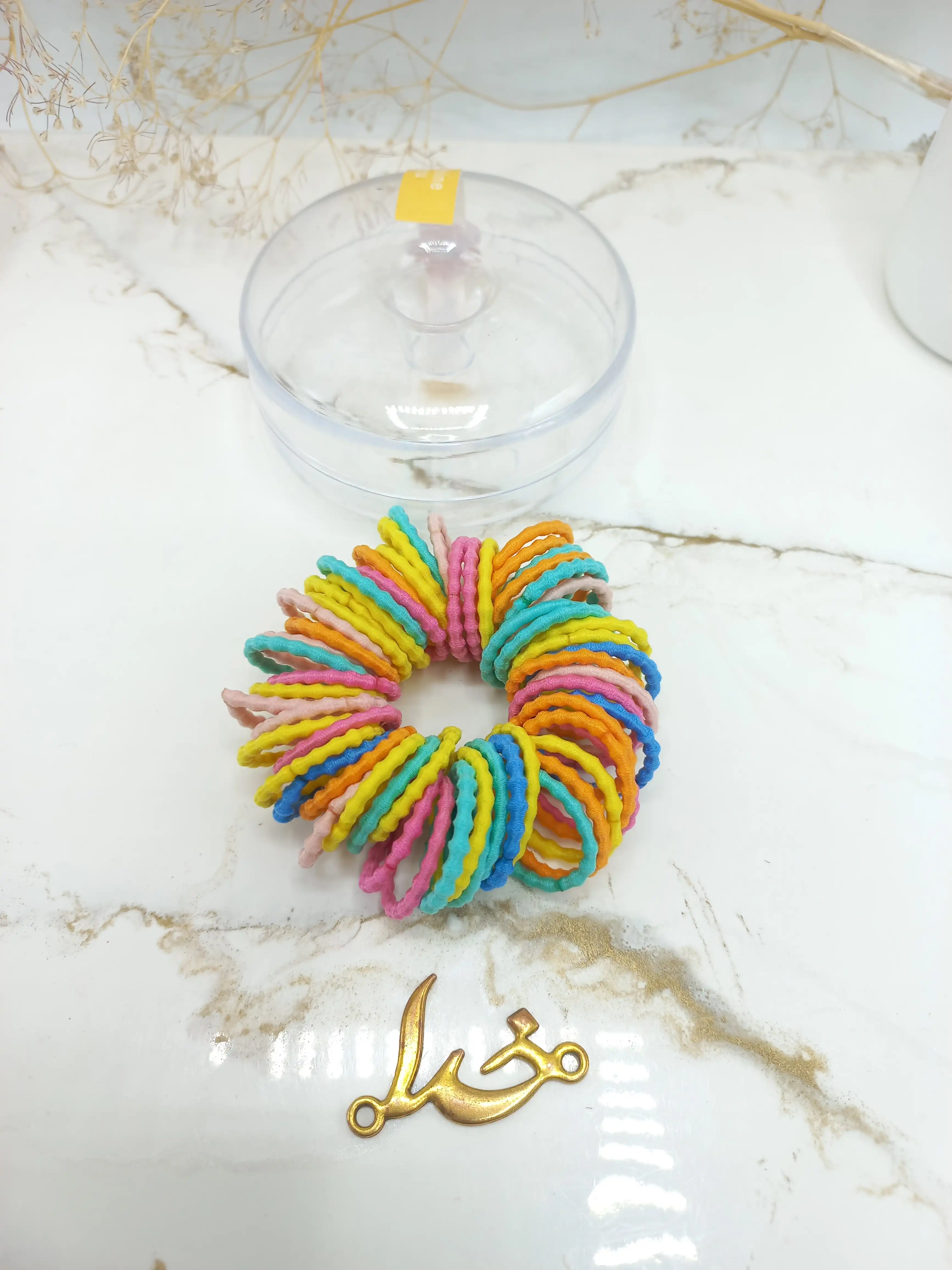 پک کش مو رنگی دخترانه بسته دونات