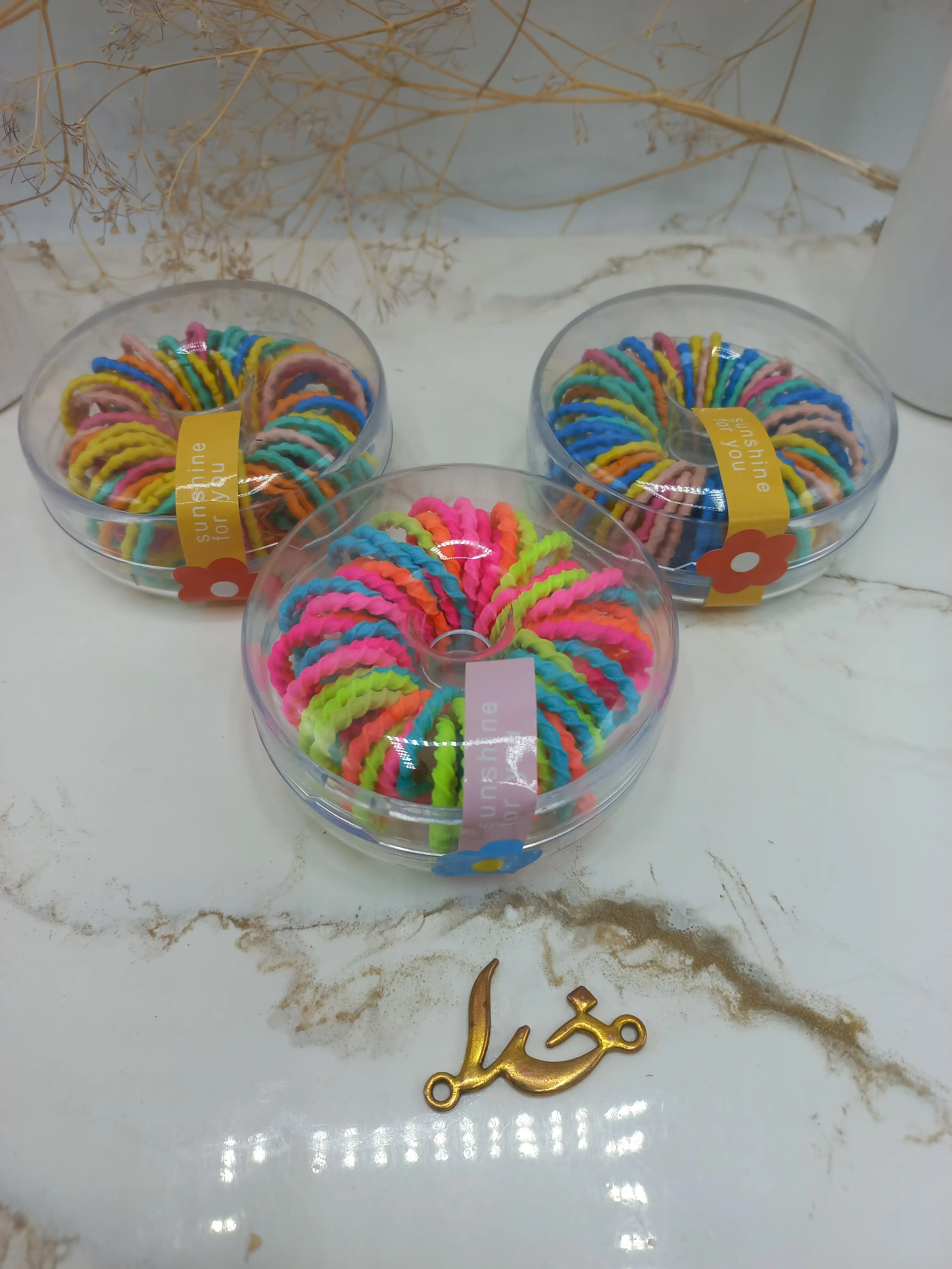 پک کش مو رنگی دخترانه بسته دونات