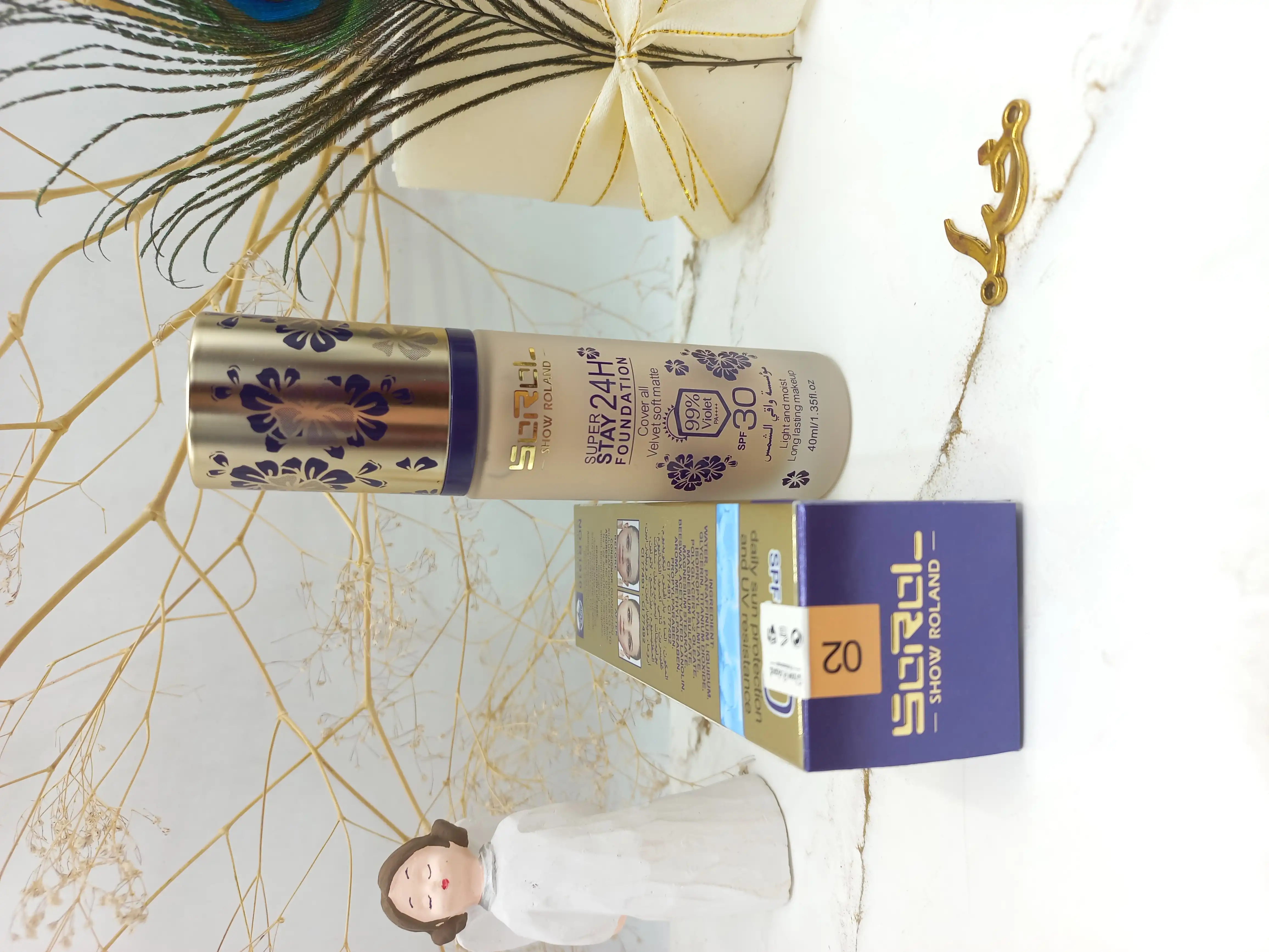 کرم پودر مخملی ویولت حاوی SPF30 ضد افتاب Violet کد R1910