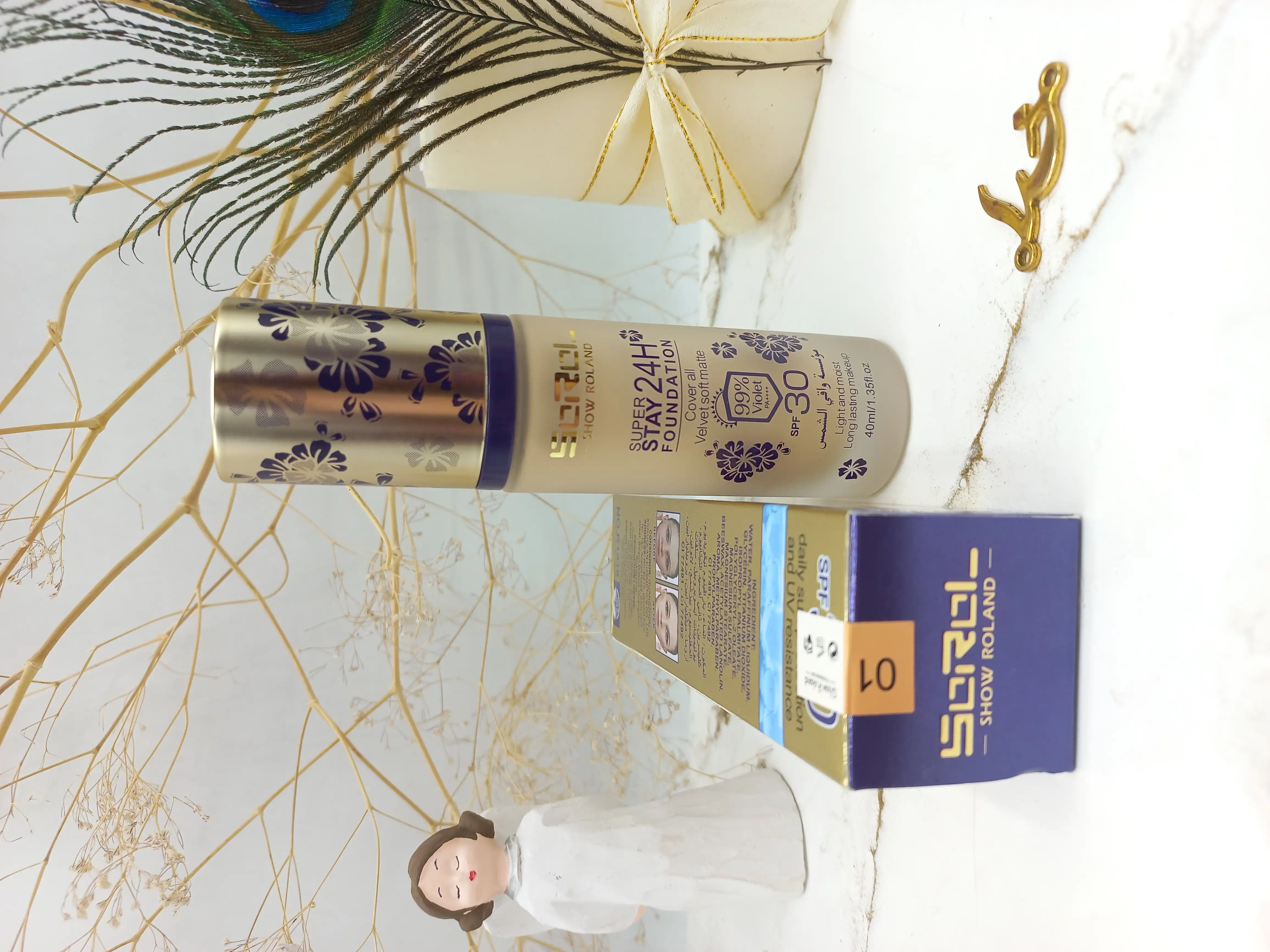 کرم پودر مخملی ویولت حاوی SPF30 ضد افتاب Violet کد R1910