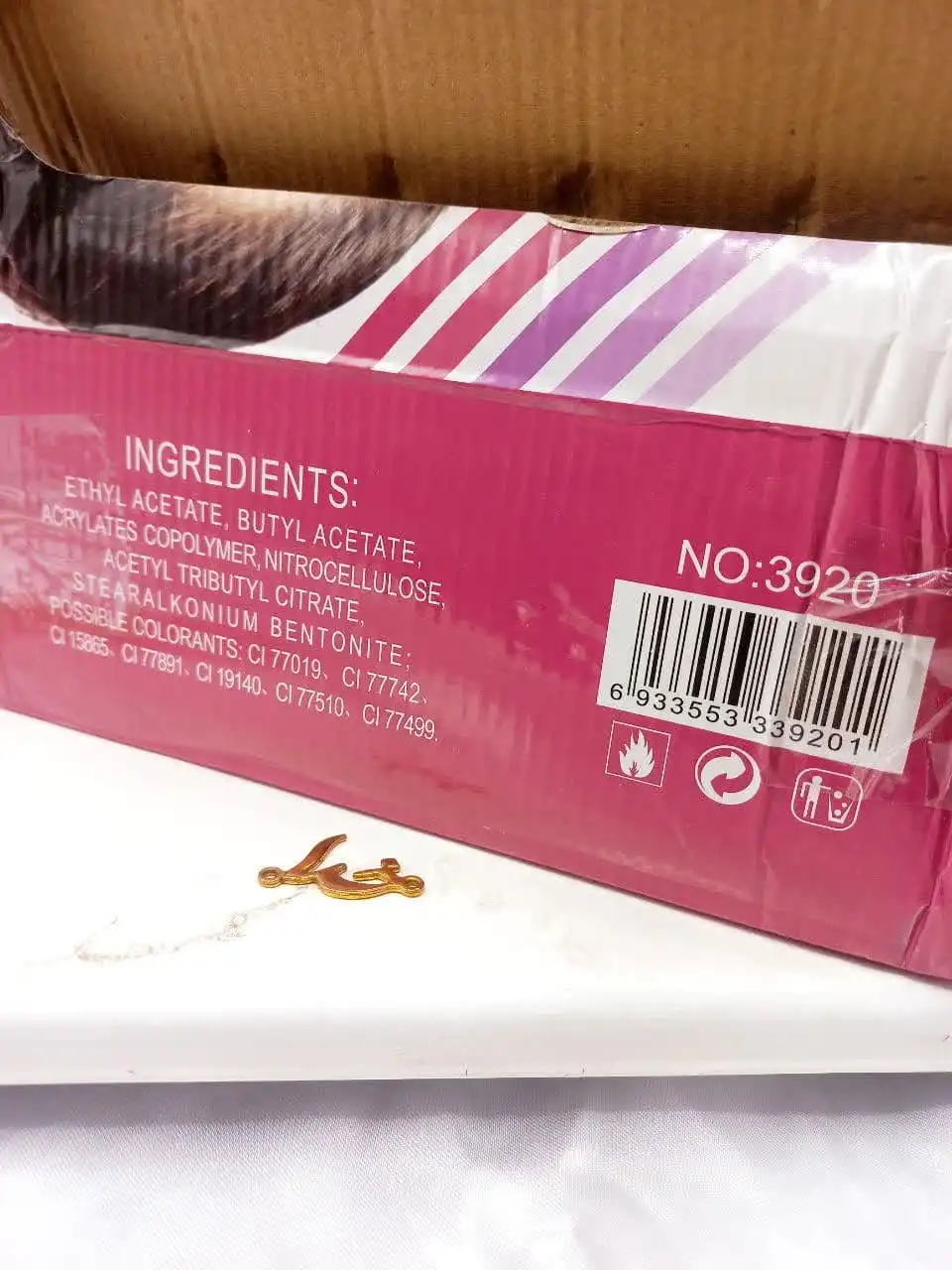 لاک ناخن پرطرفدار طرح رژ فشیون کالر Fashion color کد 3920