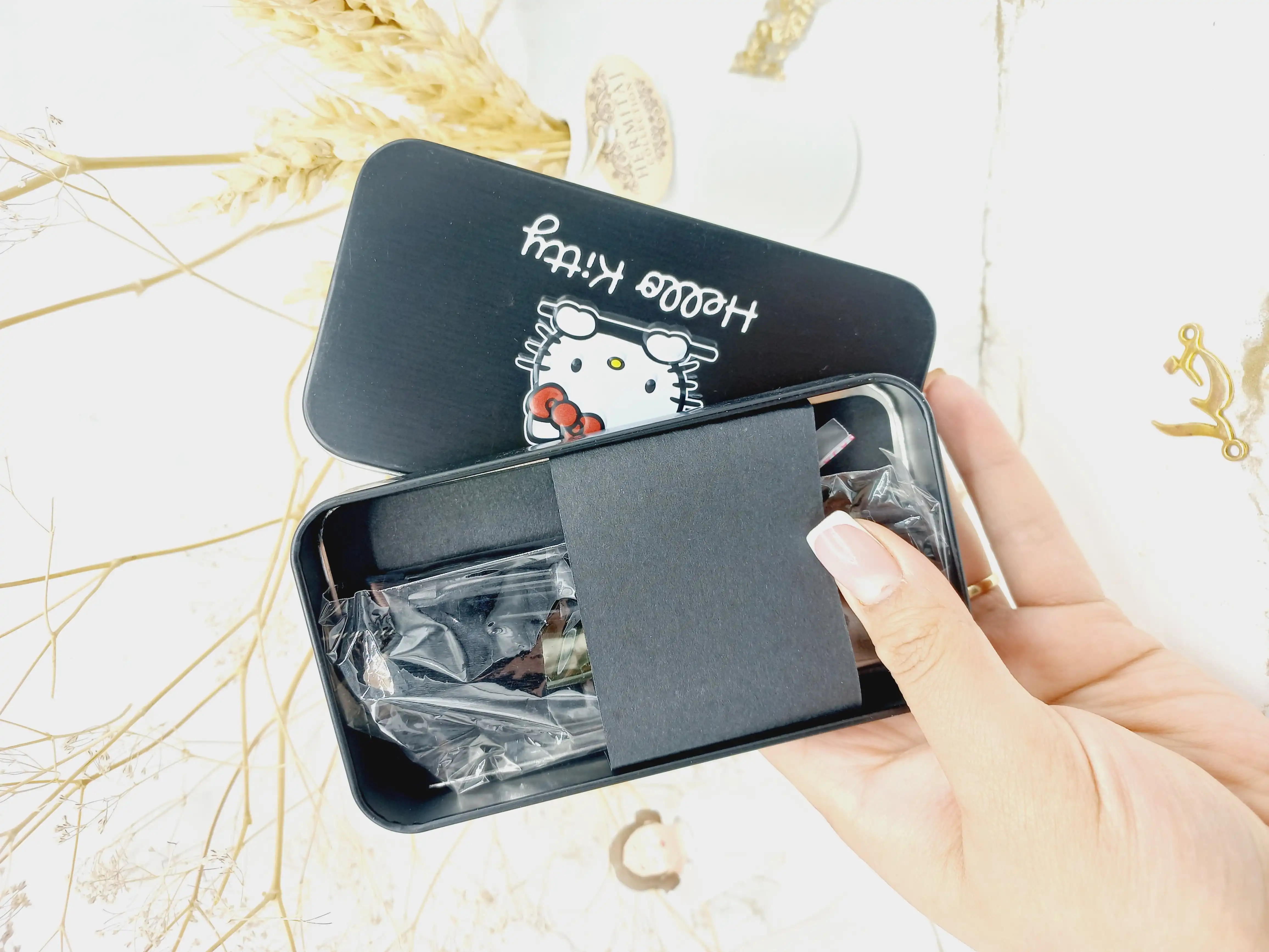 ست براش هفت تیکه مشکی هلو کیتی Hello kitty