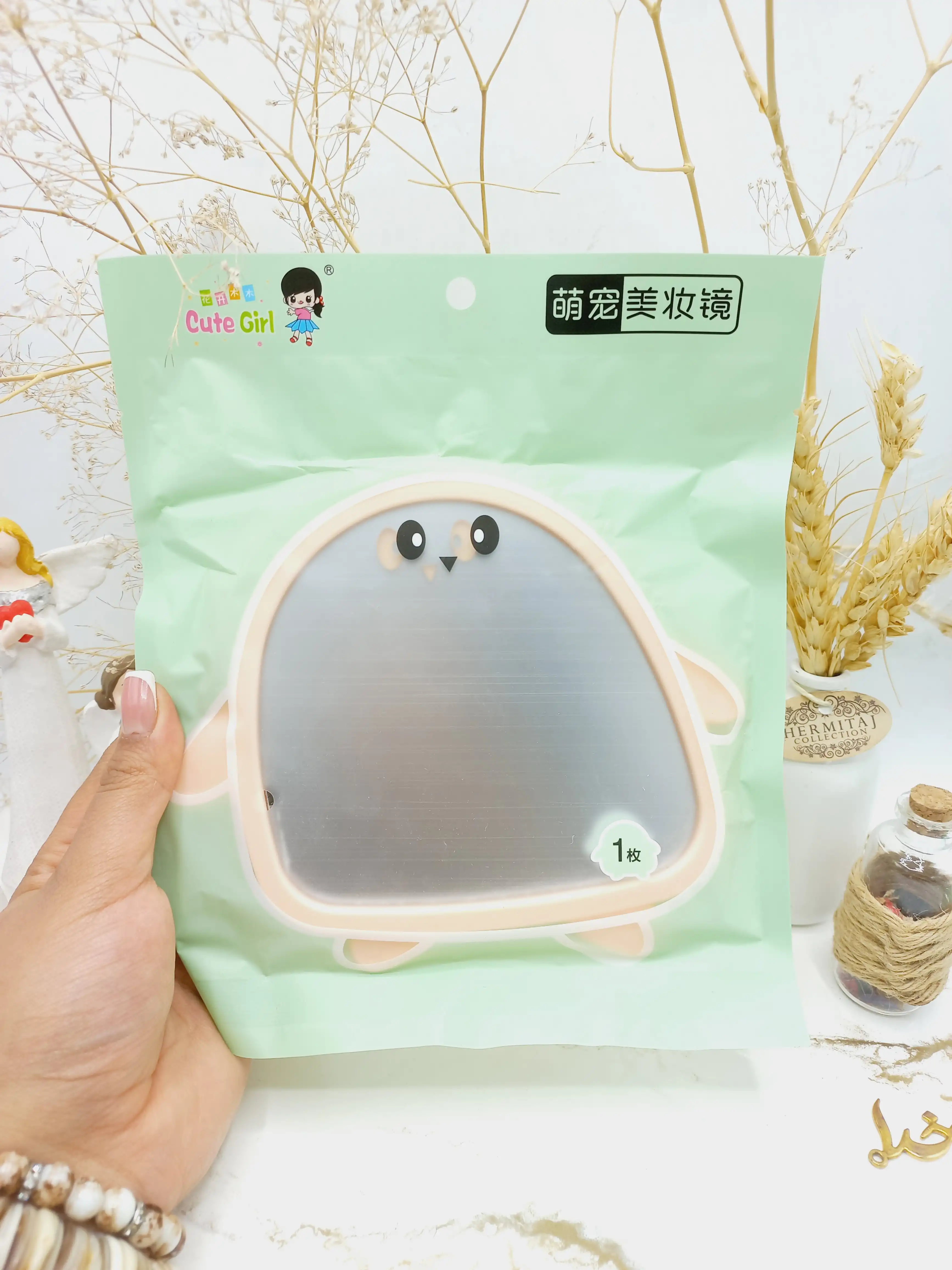 آینه فانتزی بزرگ طرح خرگوش رو میزی کد 0362