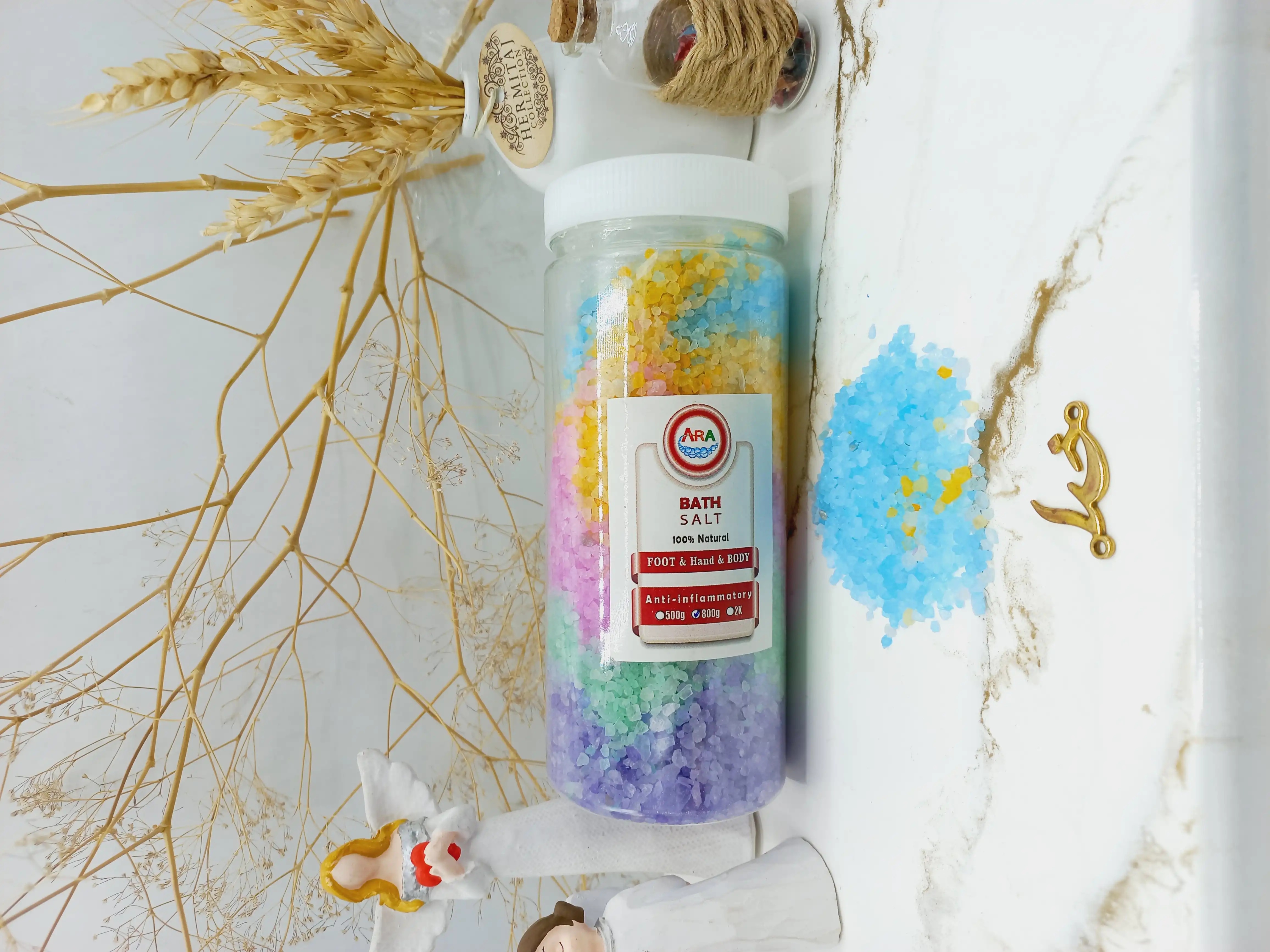 نمک بدن 100 درصد طبیعی سفید کننده 800 گرمی