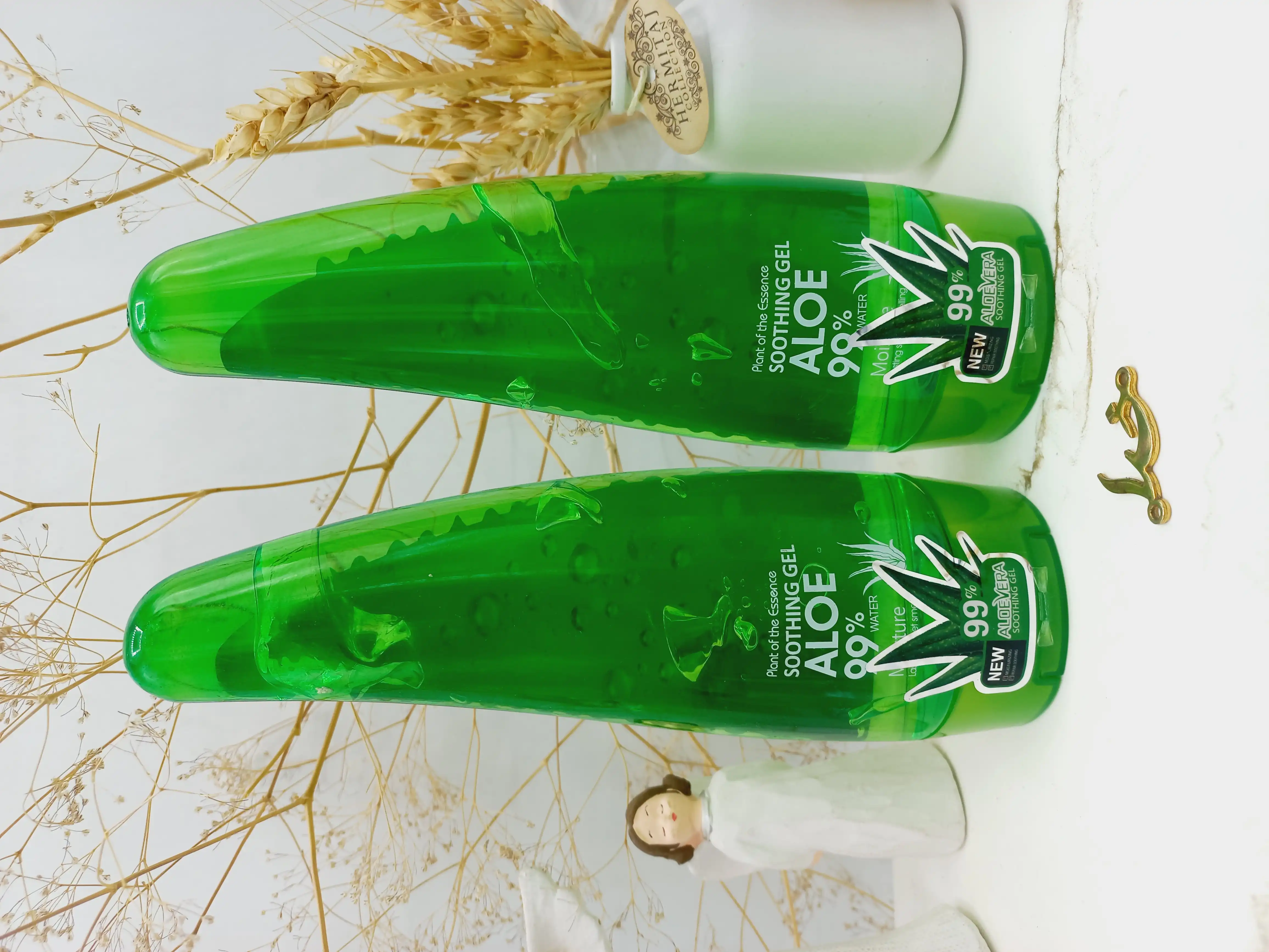 ژل آلوئه ورا شاخکی آبرسان پوست 99درصد کد 3705