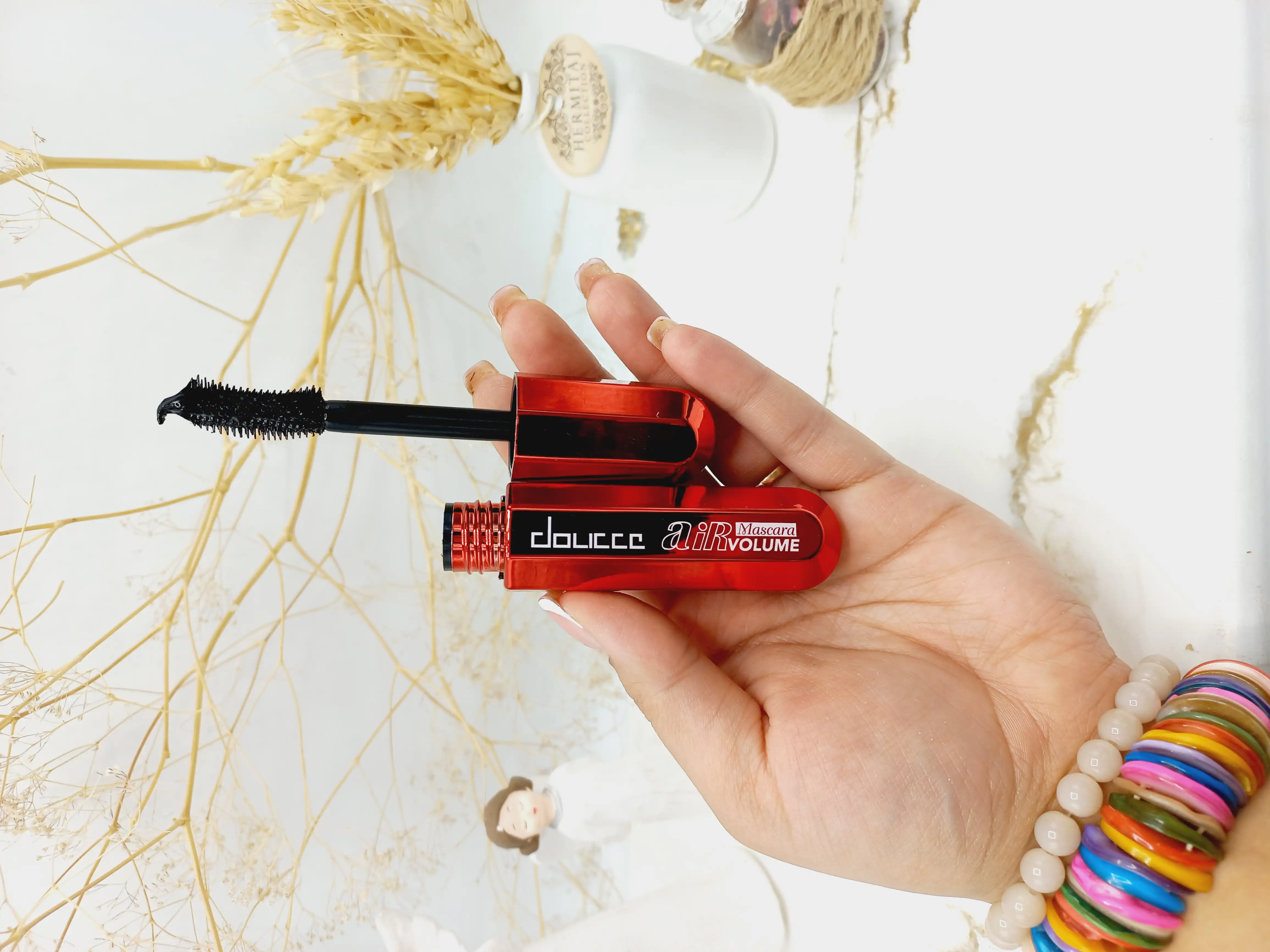 ریمل مشکی بلند کننده و حجم دهنده ضد آب دوسه doucce اصلی کد AJ8230