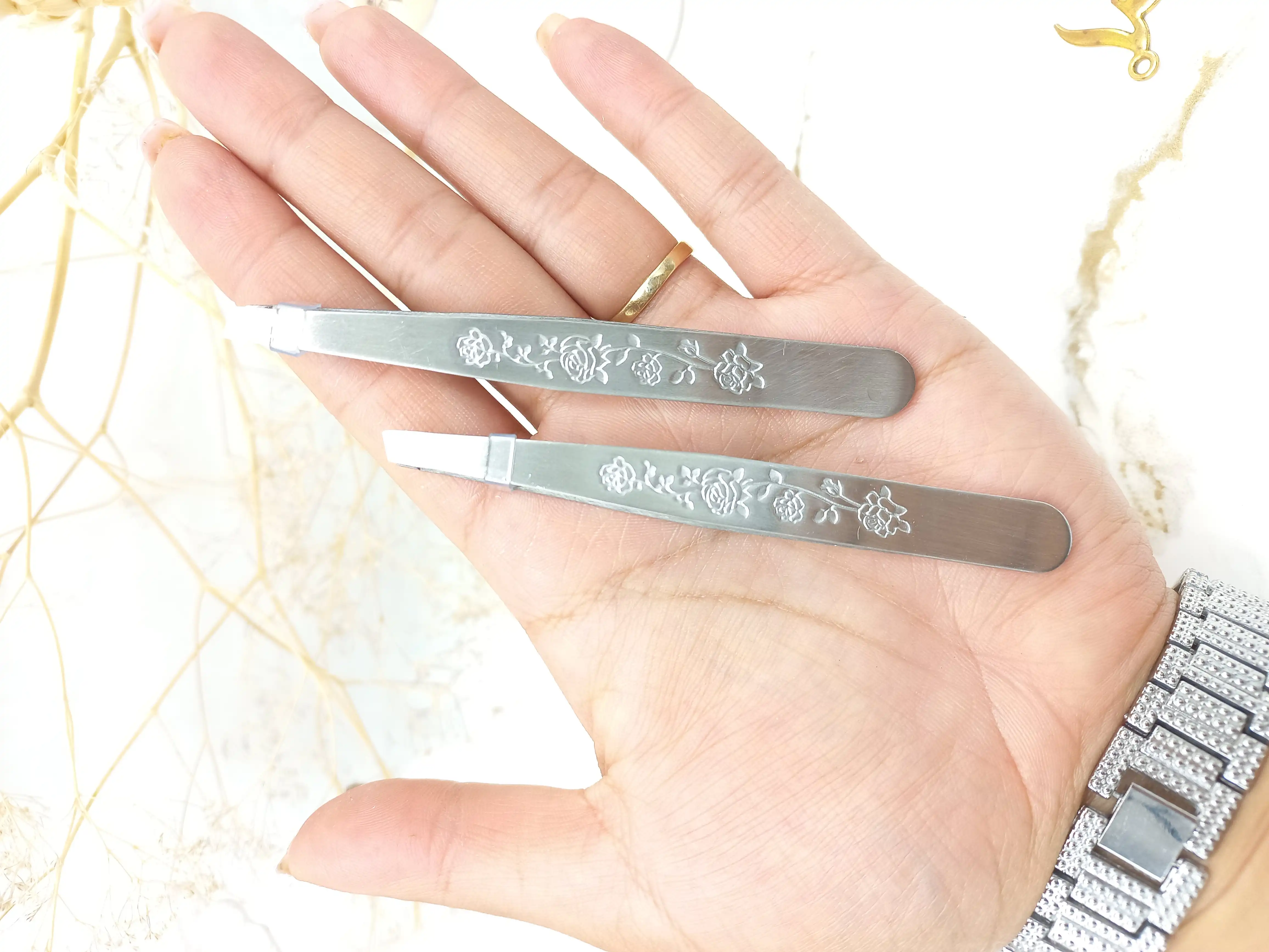 موچین استیل طرح گل POLILIKE کد 883