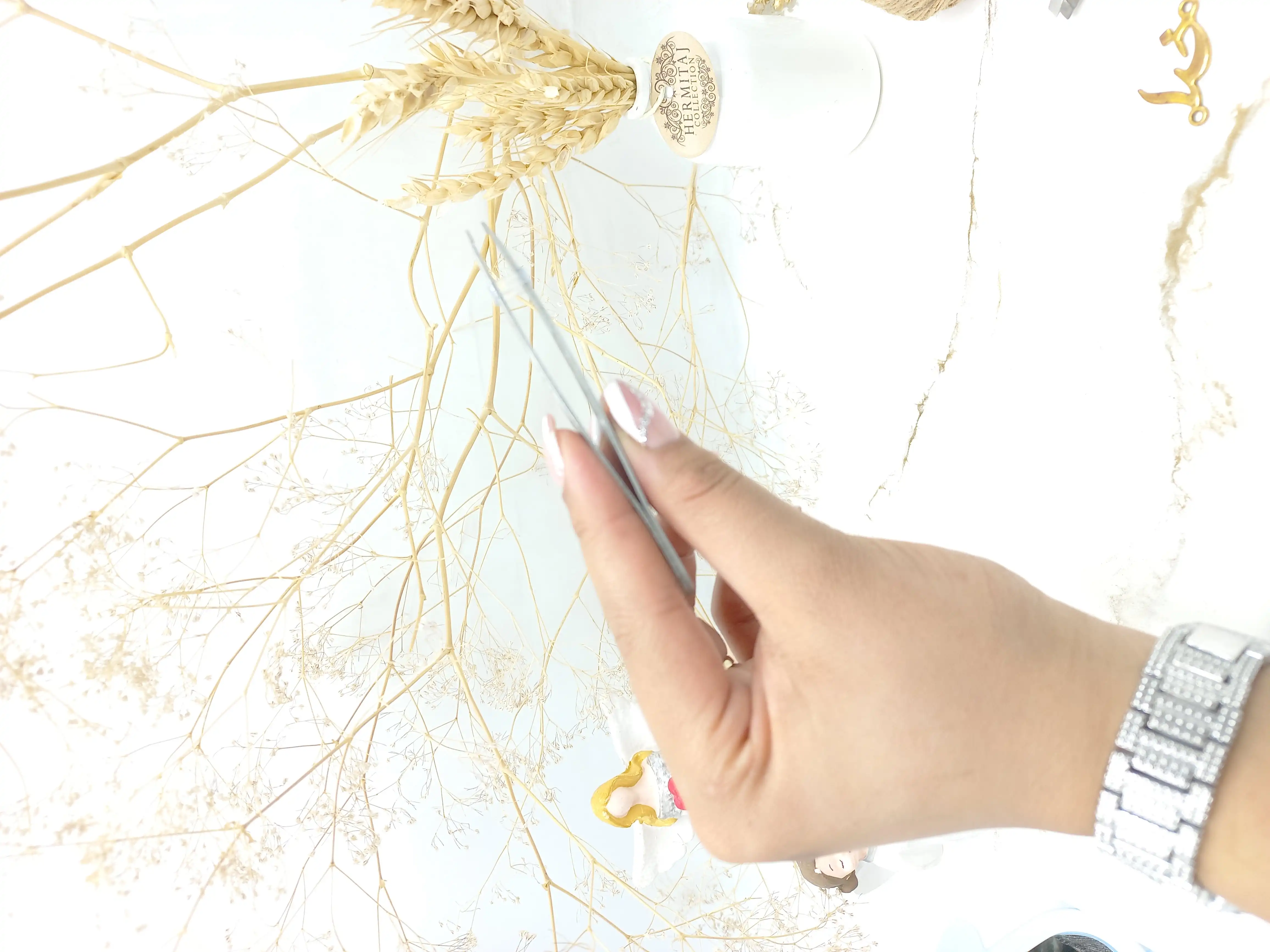 موچین استیل طرح گل POLILIKE کد 883