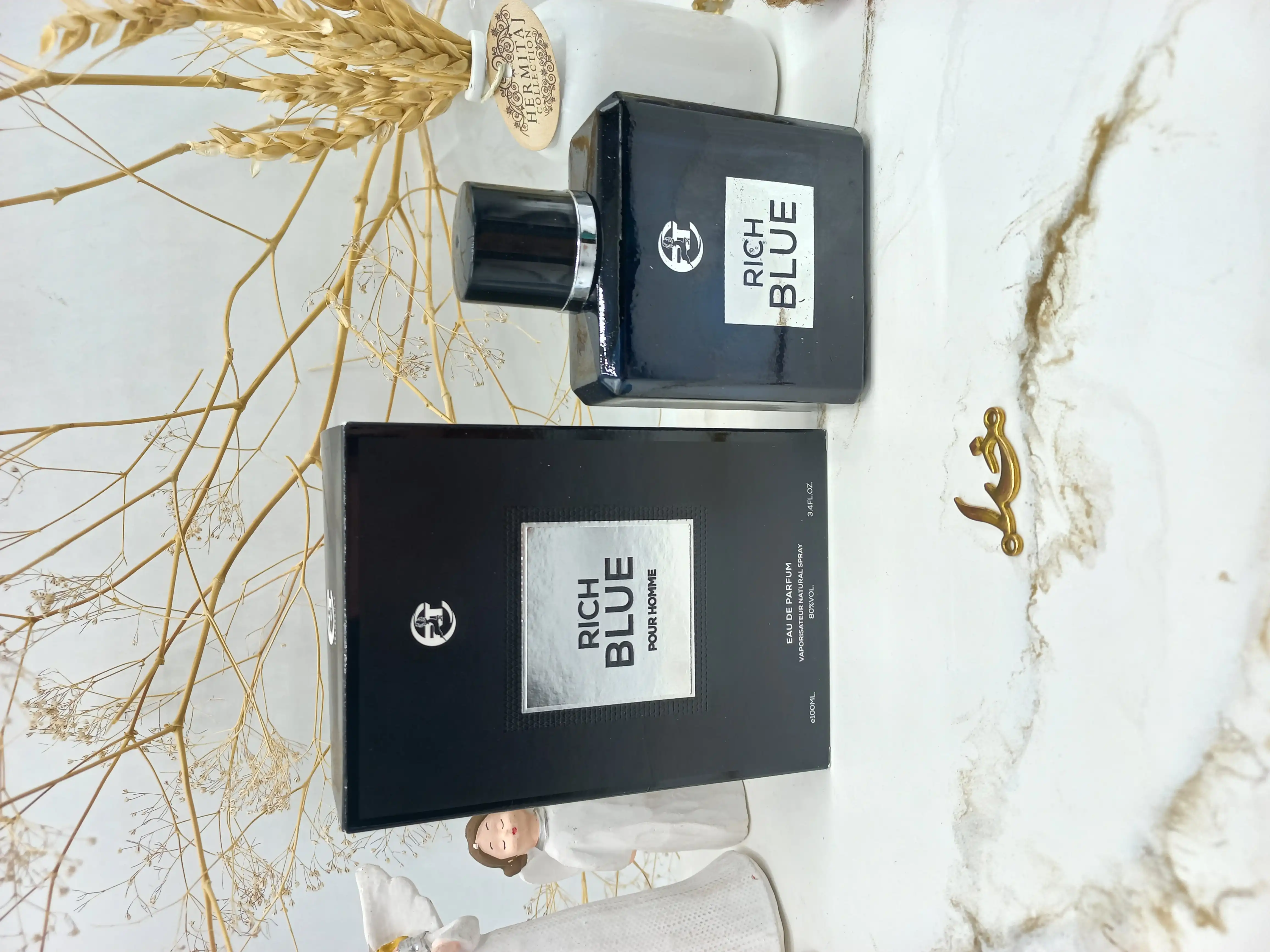 ادکلن مردانه RICH BLUE حجم 100 میلی لیتر اورجینال اماراتی