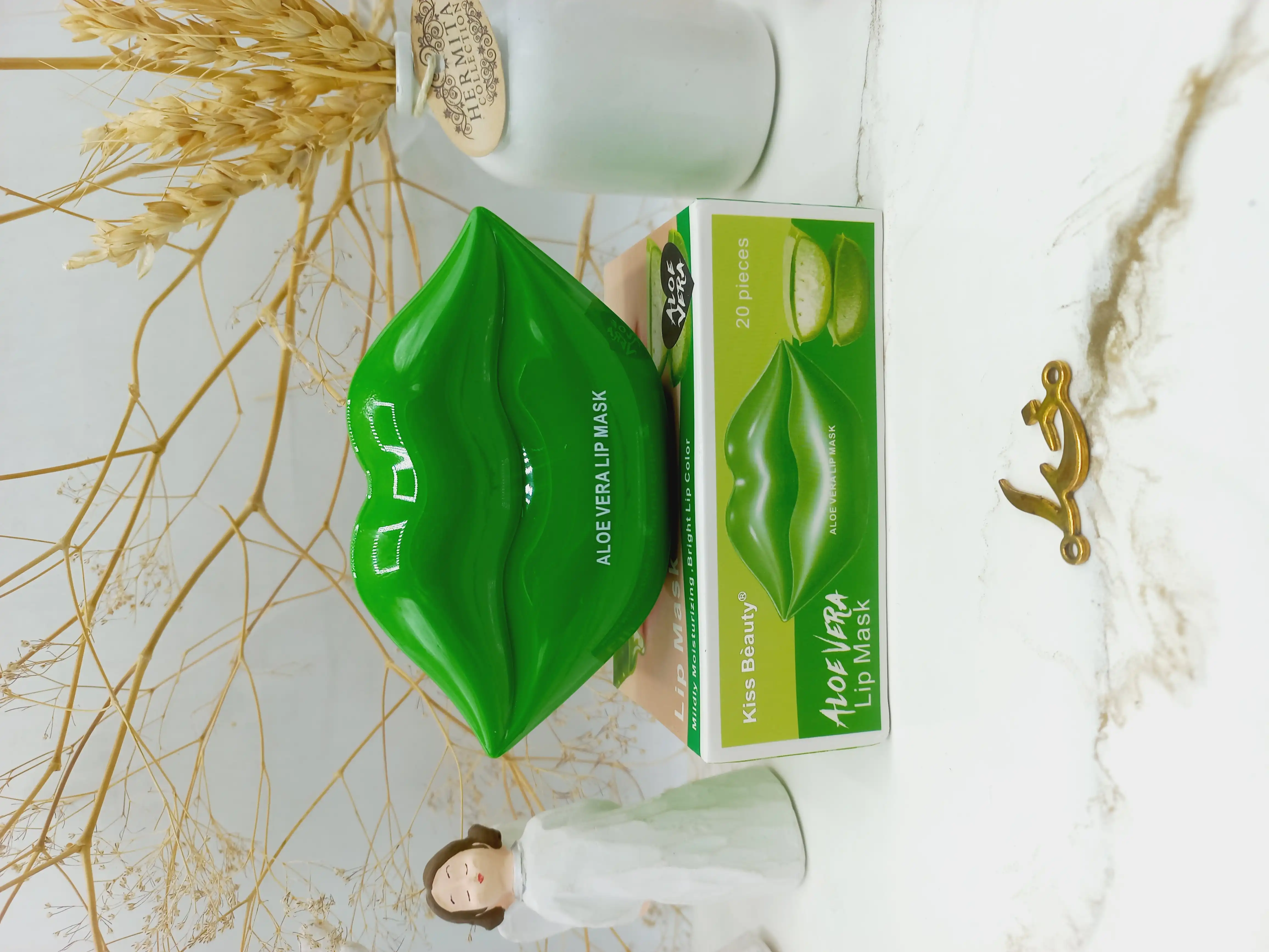 پچ لب کاسه ای 20 عددی آلوئه ورا کیس بیوتی kiss beauty کد 112303A