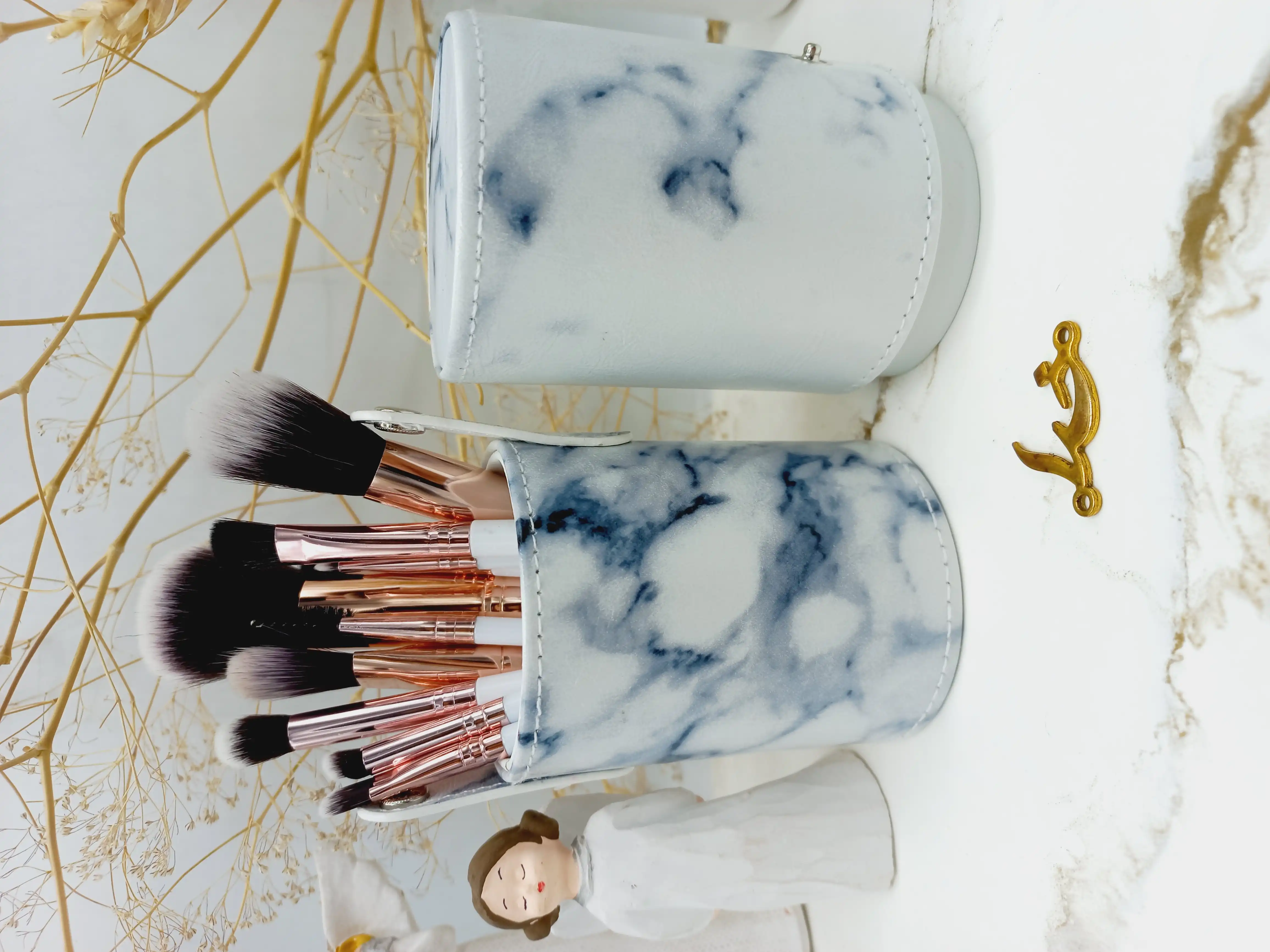 ست براش دوازده تیکه استند استوانه ای سرامیکی