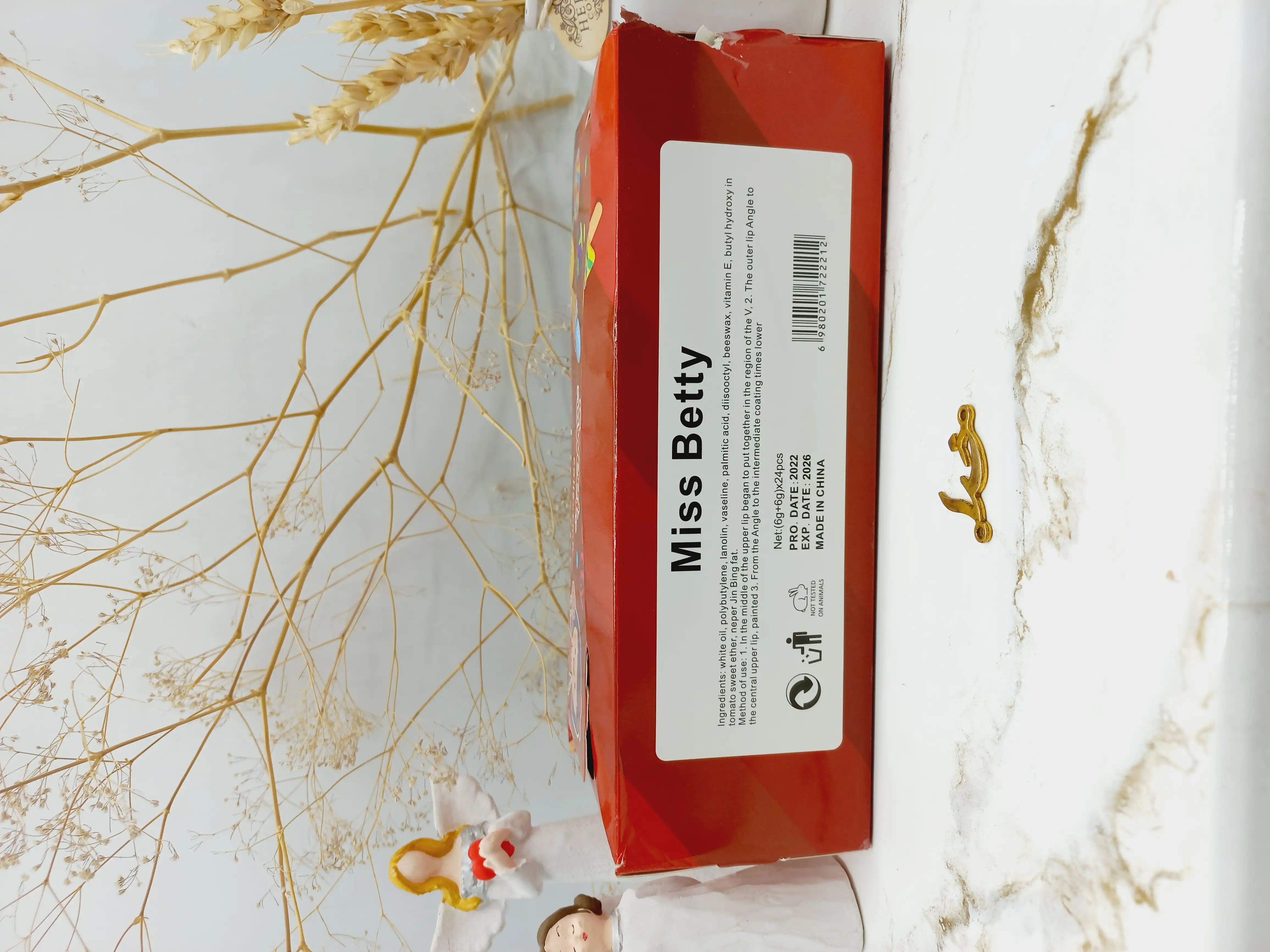 رژ مایع شکلاتی ضدآب و  فانتزی میس بتی Miss Betty کد 2221