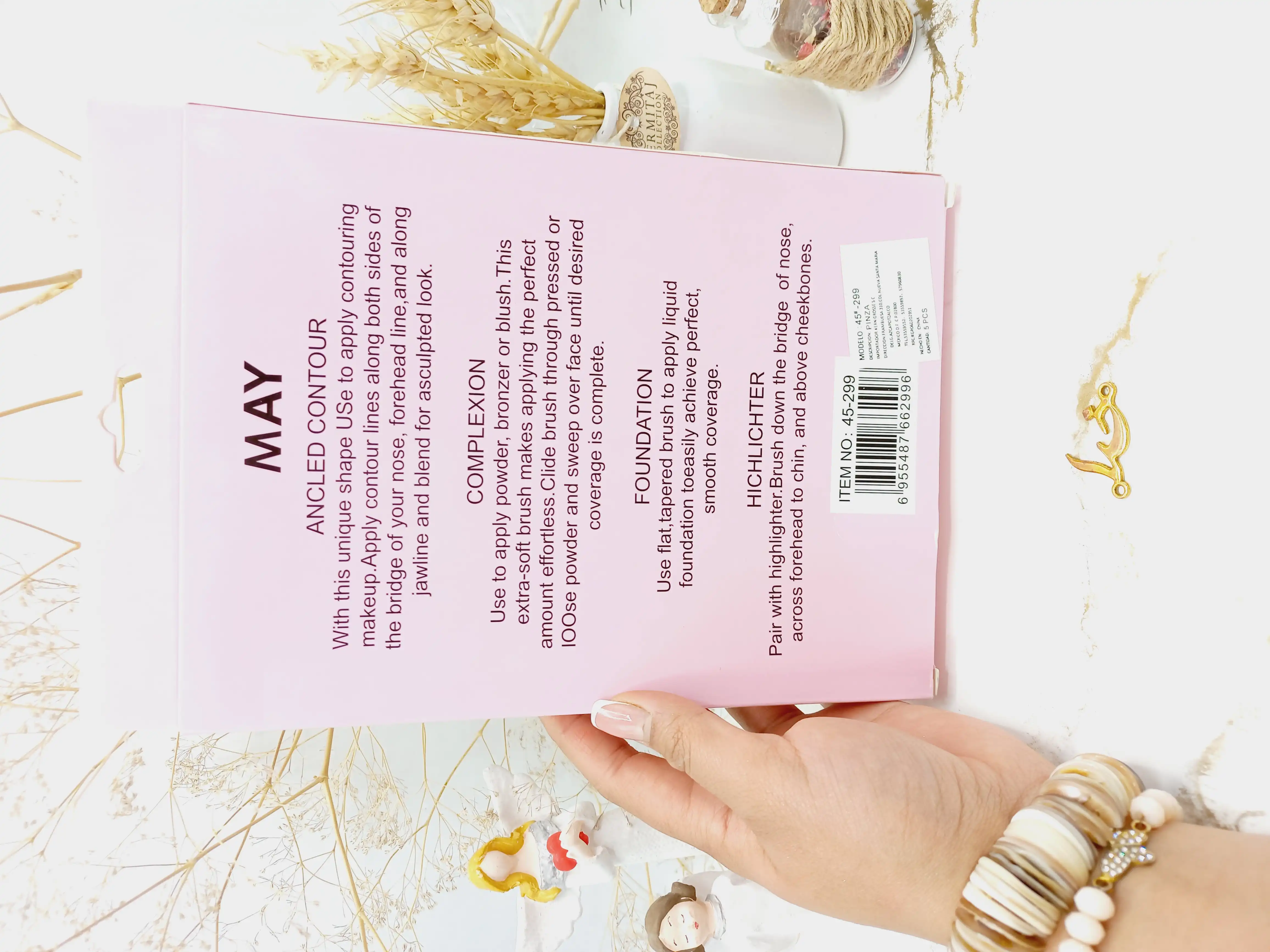 براش جعبه ای 5 تیکه با کیفیت مای MAY کد 299_45