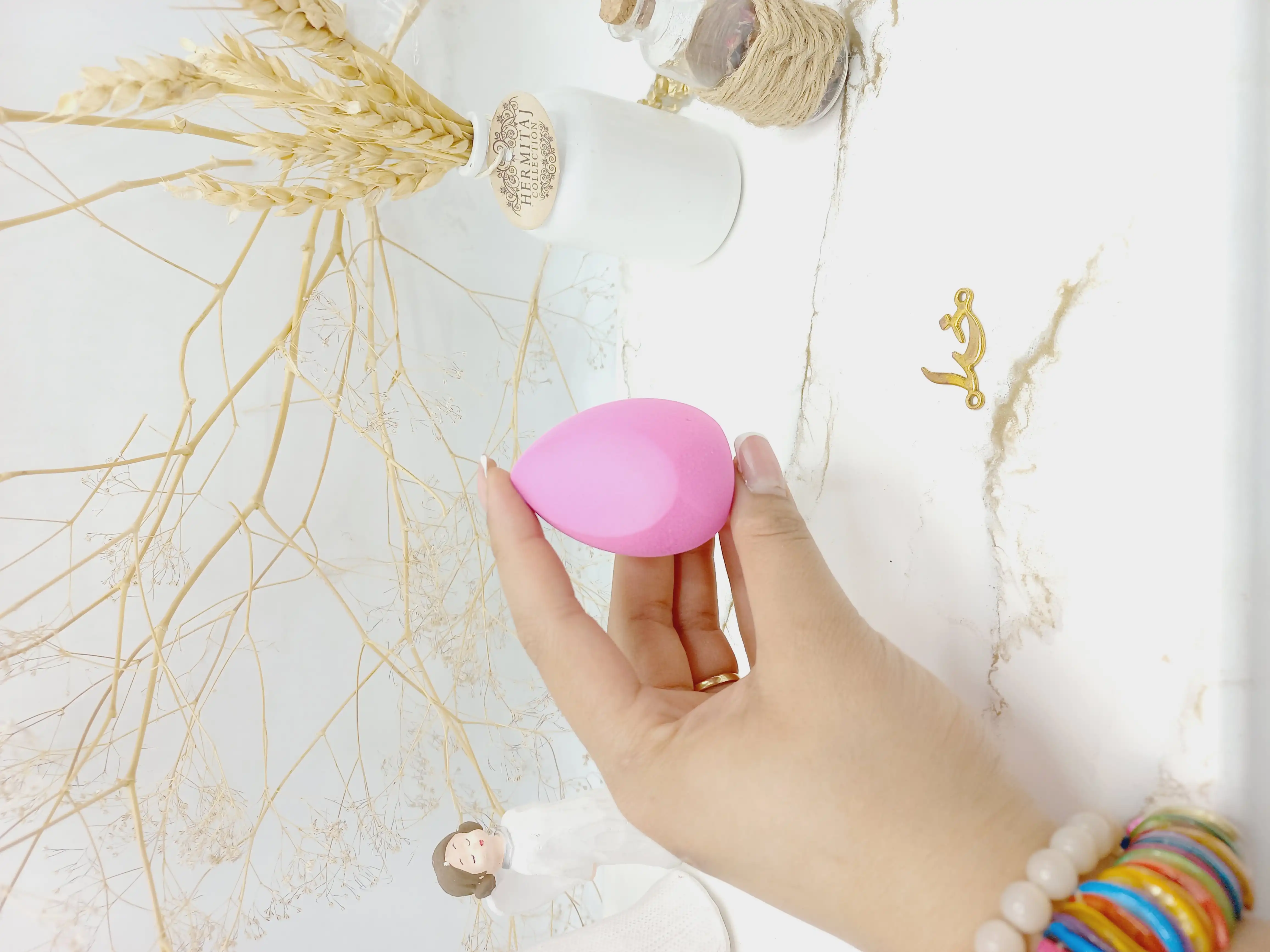 پد آرایشی تخم مرغی با کیفیت ماللی  mally کد 8041