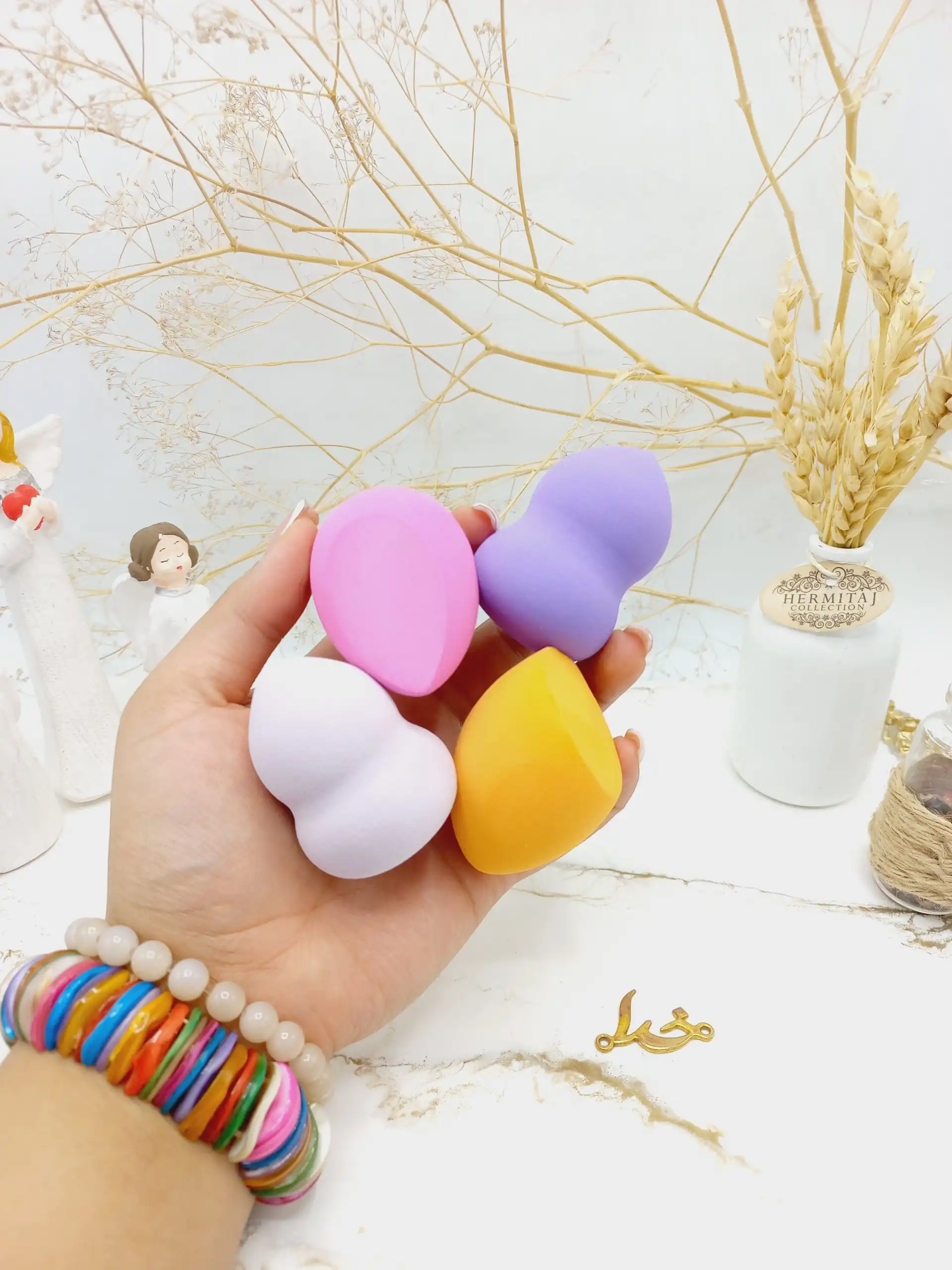 پد آرایشی تخم مرغی با کیفیت ماللی  mally کد 8041