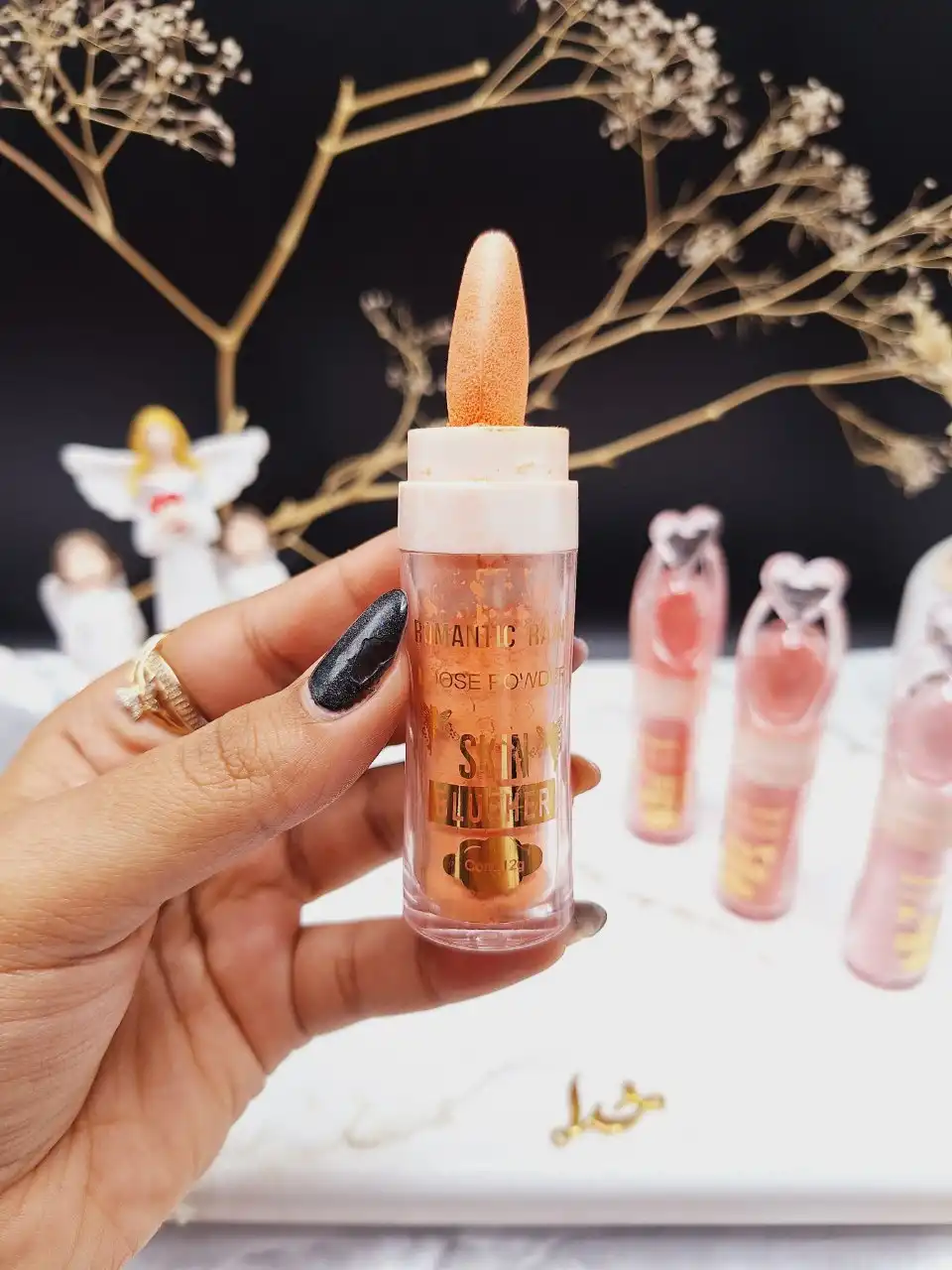 رژگونه پودری برند رومانتیک رینROMANTIC RAIN کد R612