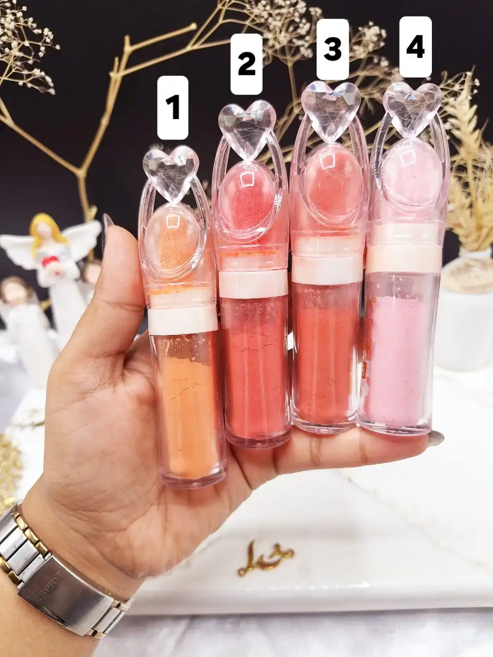 رژگونه پودری برند رومانتیک رینROMANTIC RAIN کد R612