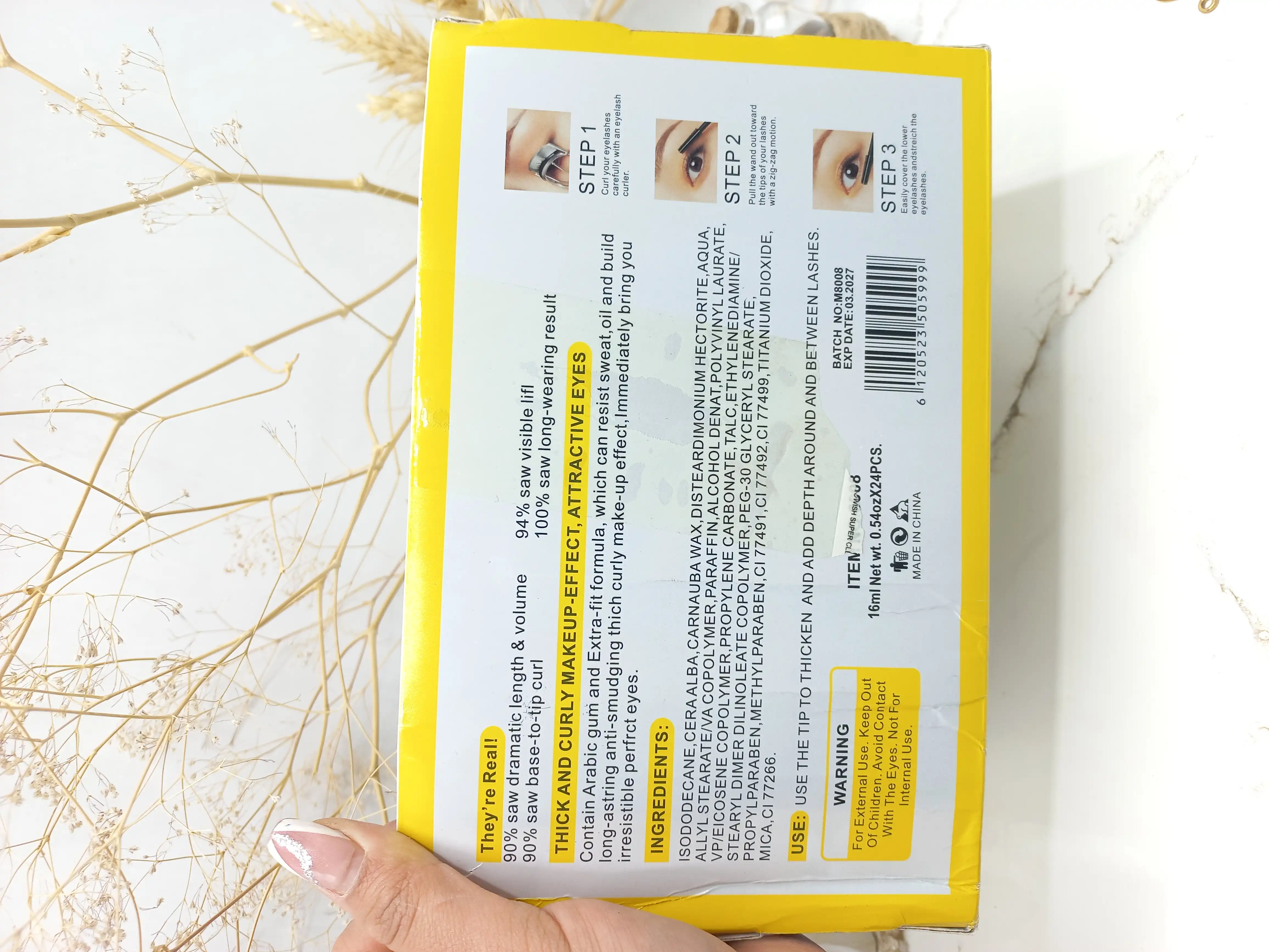 ریمل ضد آب برند کرل بونس CURL BOUNCE کد M8008