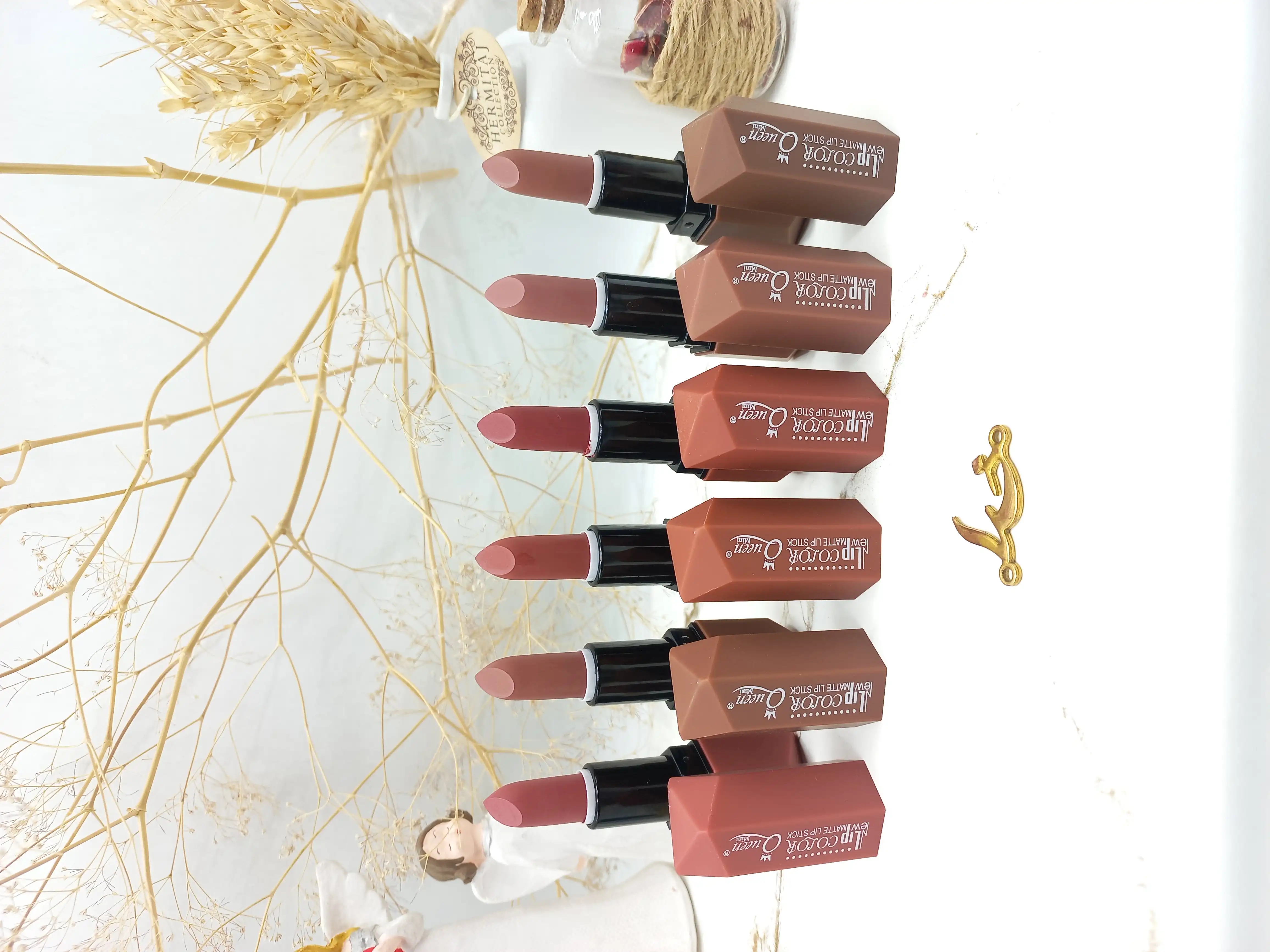 پک 6 تایی رژ جامد مات کوئین Queen کد j106_24