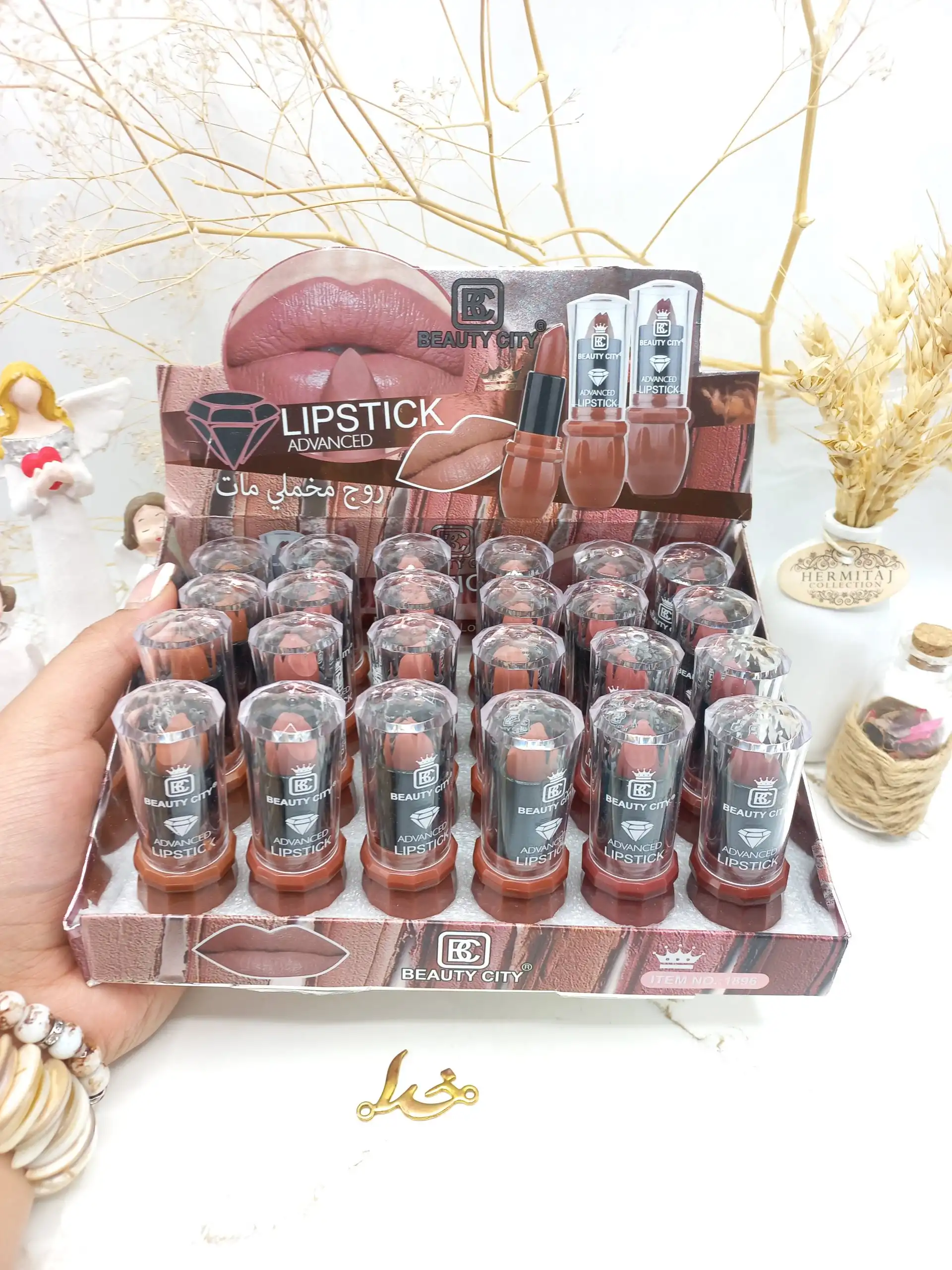 پک 6 تایی رژ لب جامد مخملی بیوتی سیتی BEAUTY CITY کد 1896