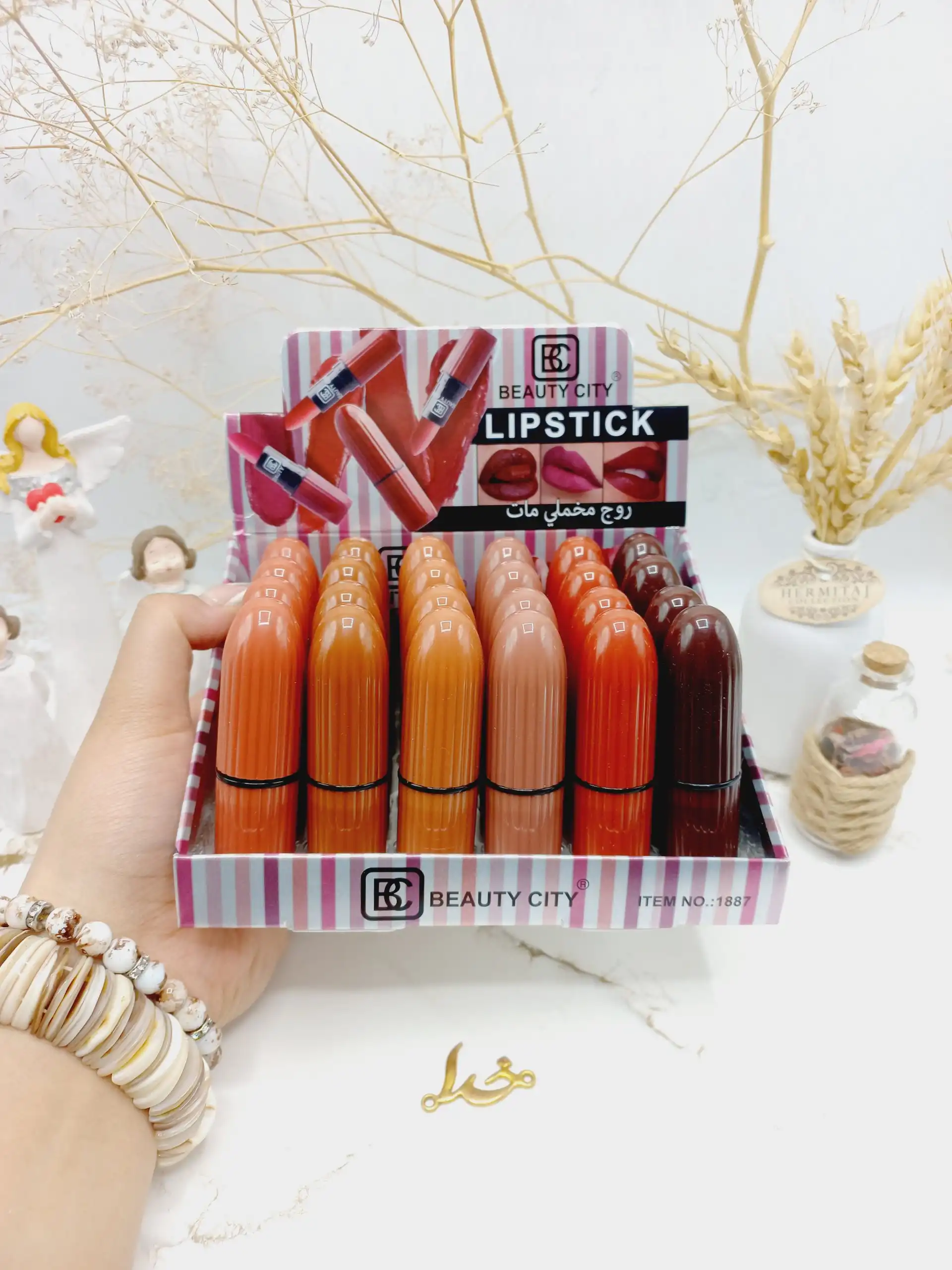 پک 6 تایی رژ لب جامد مخملی بیوتی سیتی BEAUTY CITY کد 1887