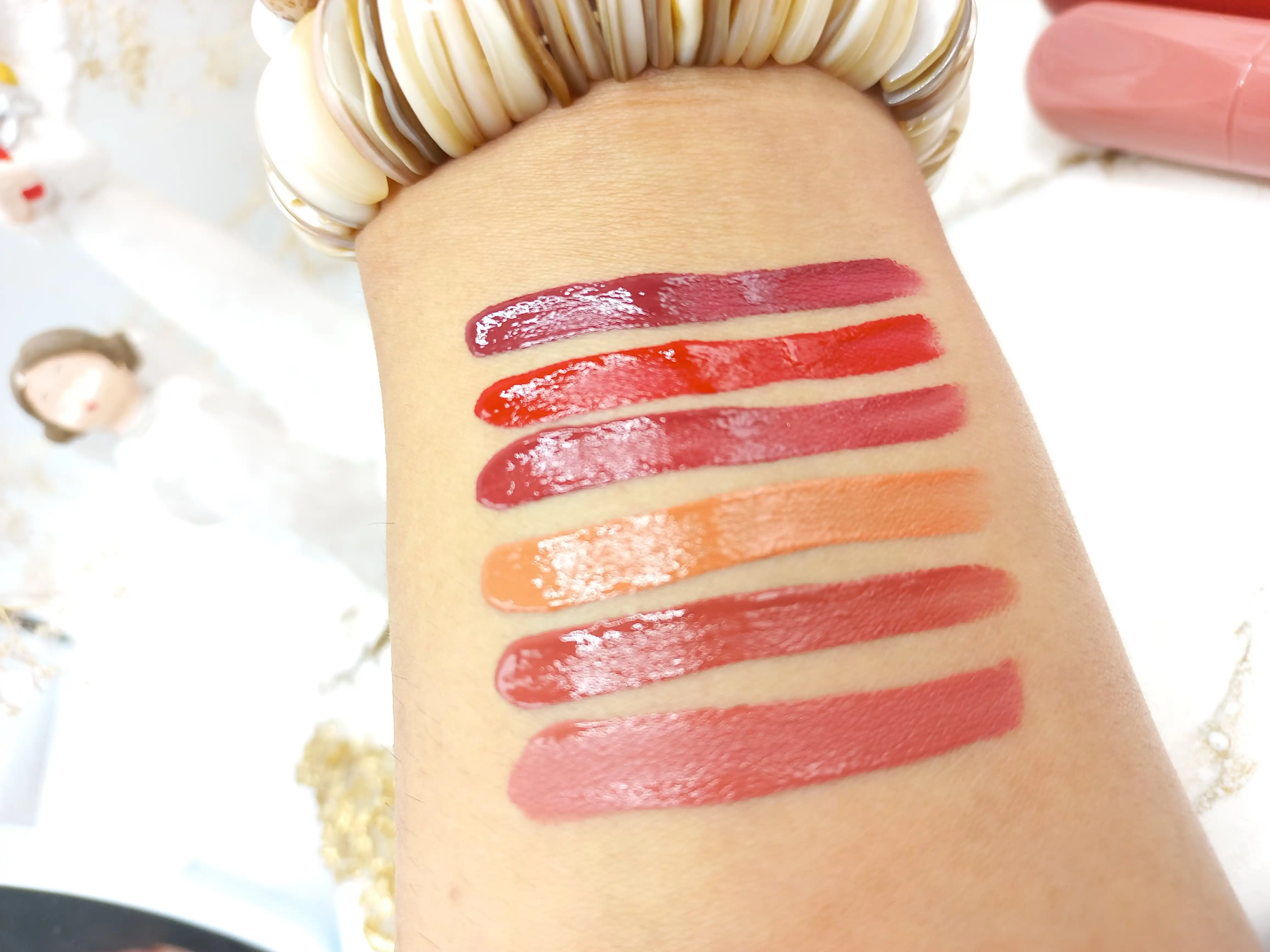 پک 6 تایی رژ لب مایع ضد آب هدی موجی ‏HUDAMOJI‏ کد L442