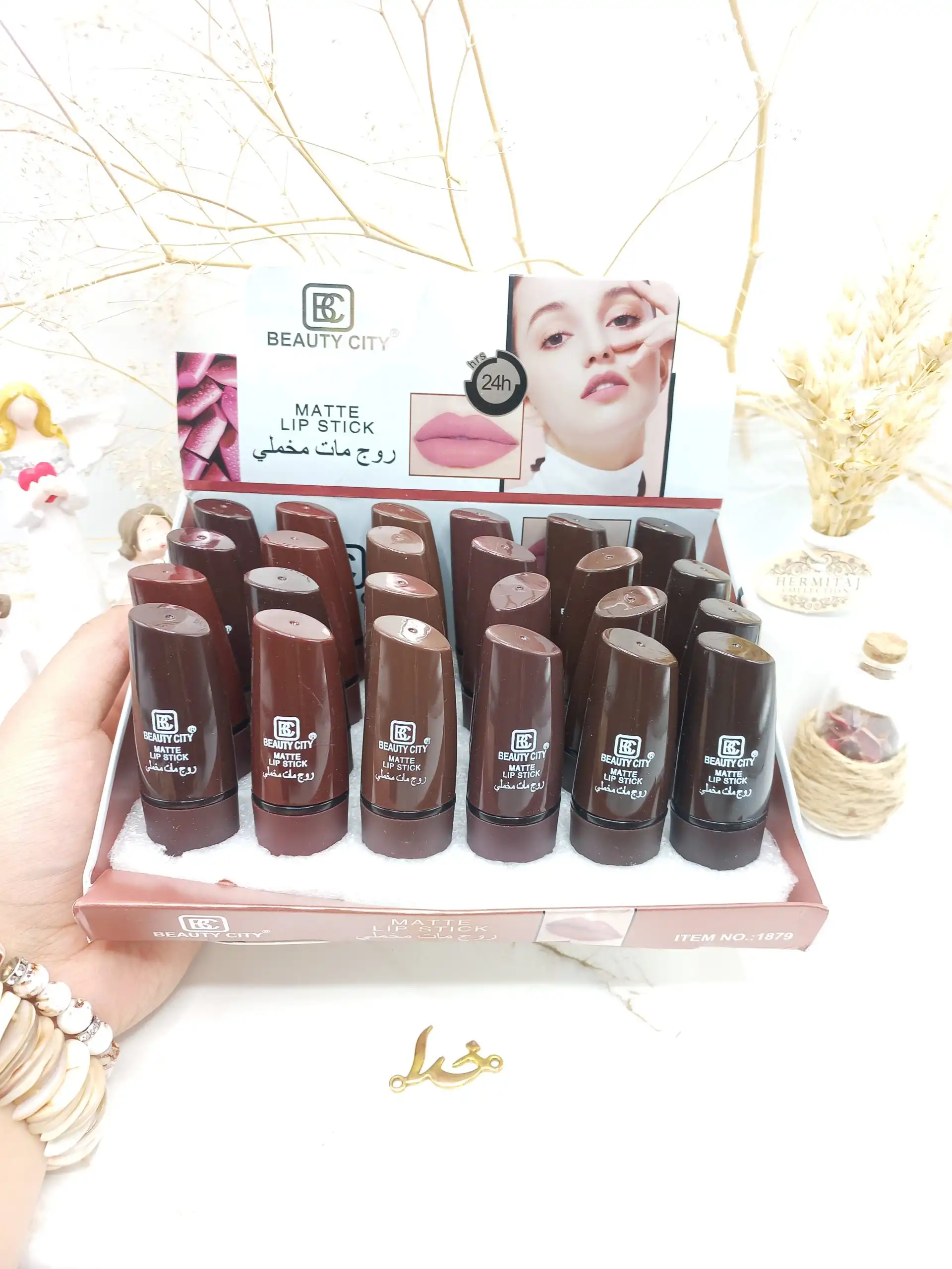 پک 6 تایی رژ لب جامد مخملی بیوتی سیتی ‏BEAUTY CITY کد 1879