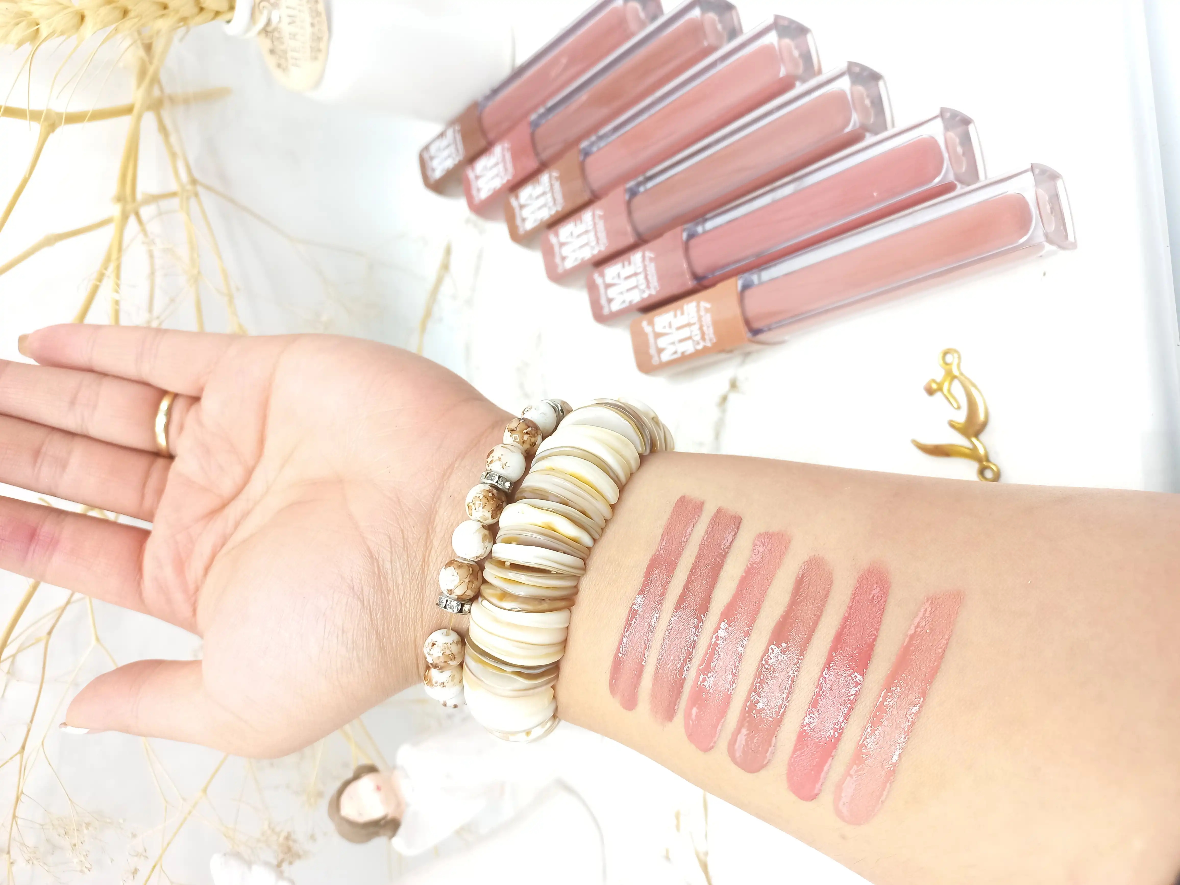 پک 6 تایی رژ لب مایع ضد آب Gulflower کد GP026