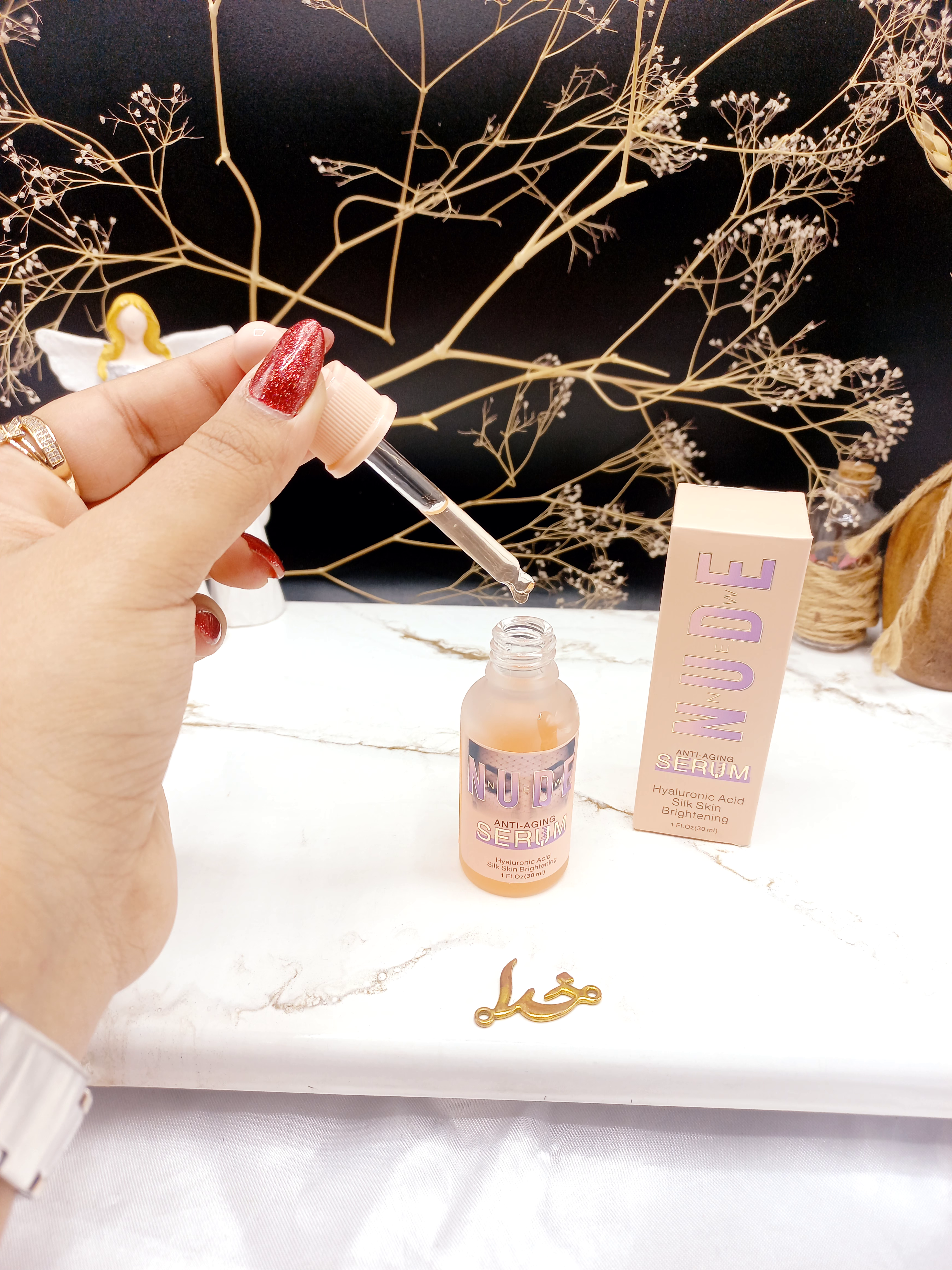 سرم ضد آکنه قوی و دارای هیالورونیک اسید برند نود NUDE کد NU1