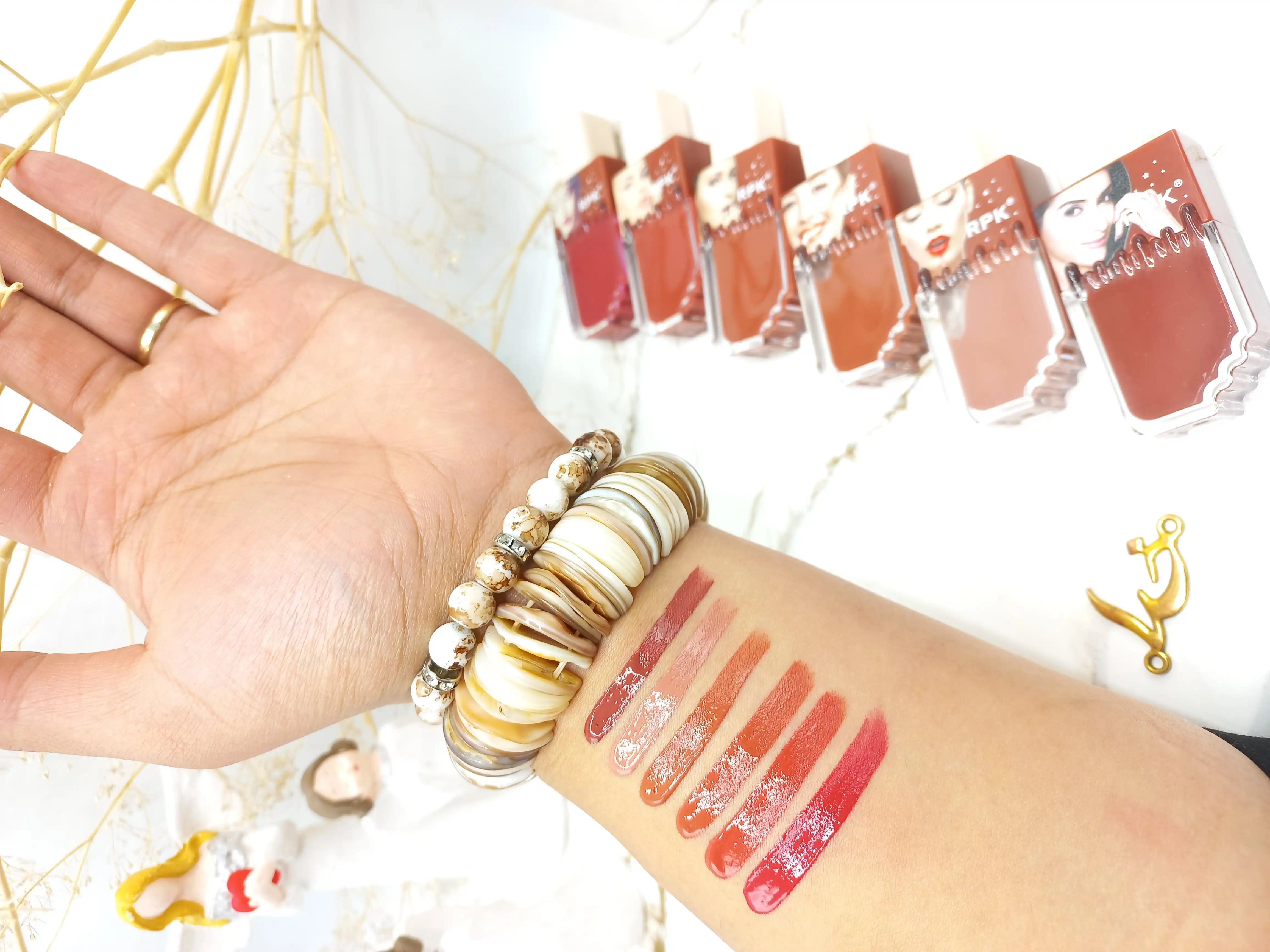 پک 6 تایی رژ مایع فانتزی طرح بستنی آر پی کی ‏RPK‏ کد 925