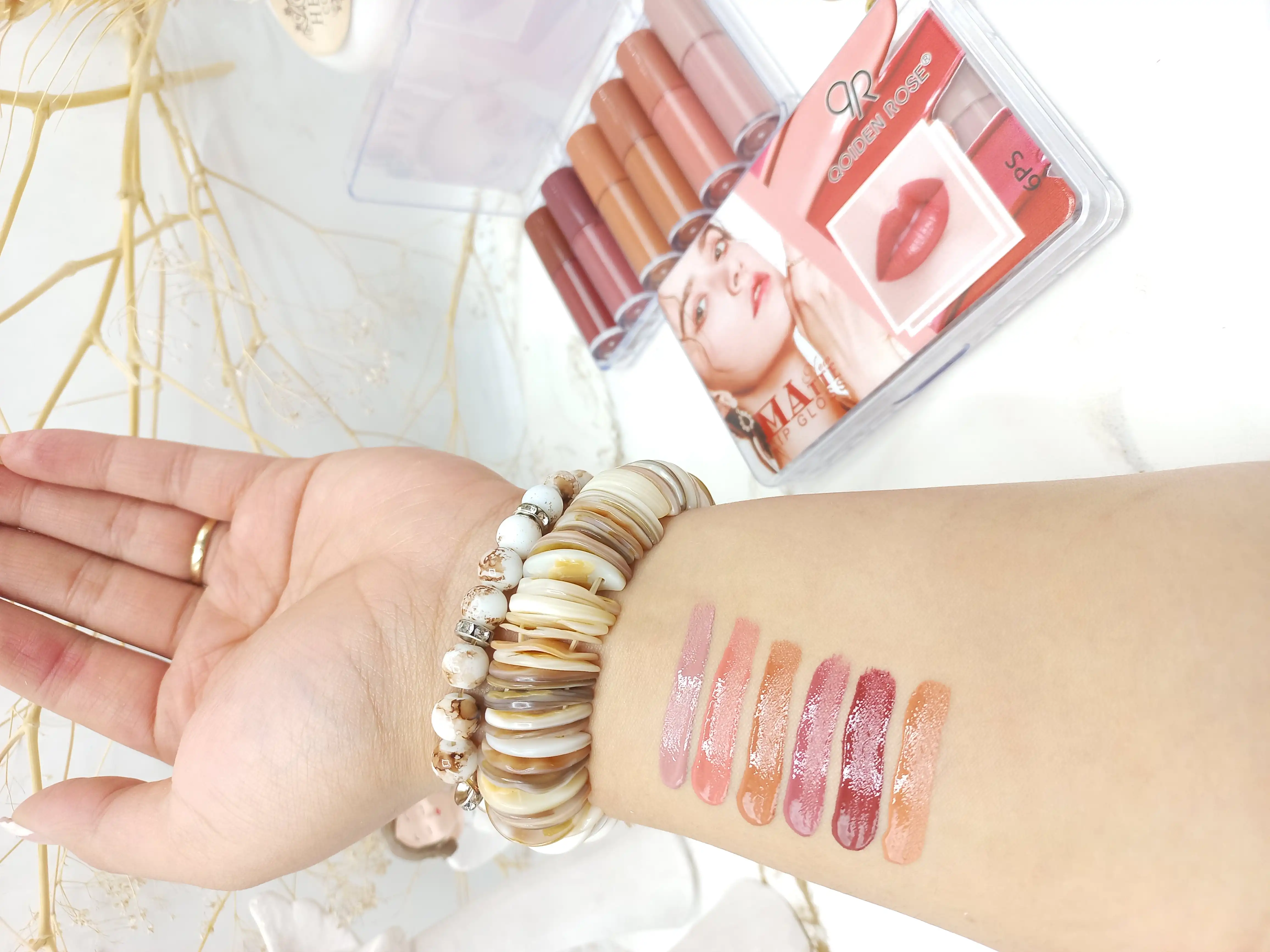 پک رژ مایع 6 عددی گلدن رز GOLDEN ROSE کد 1066