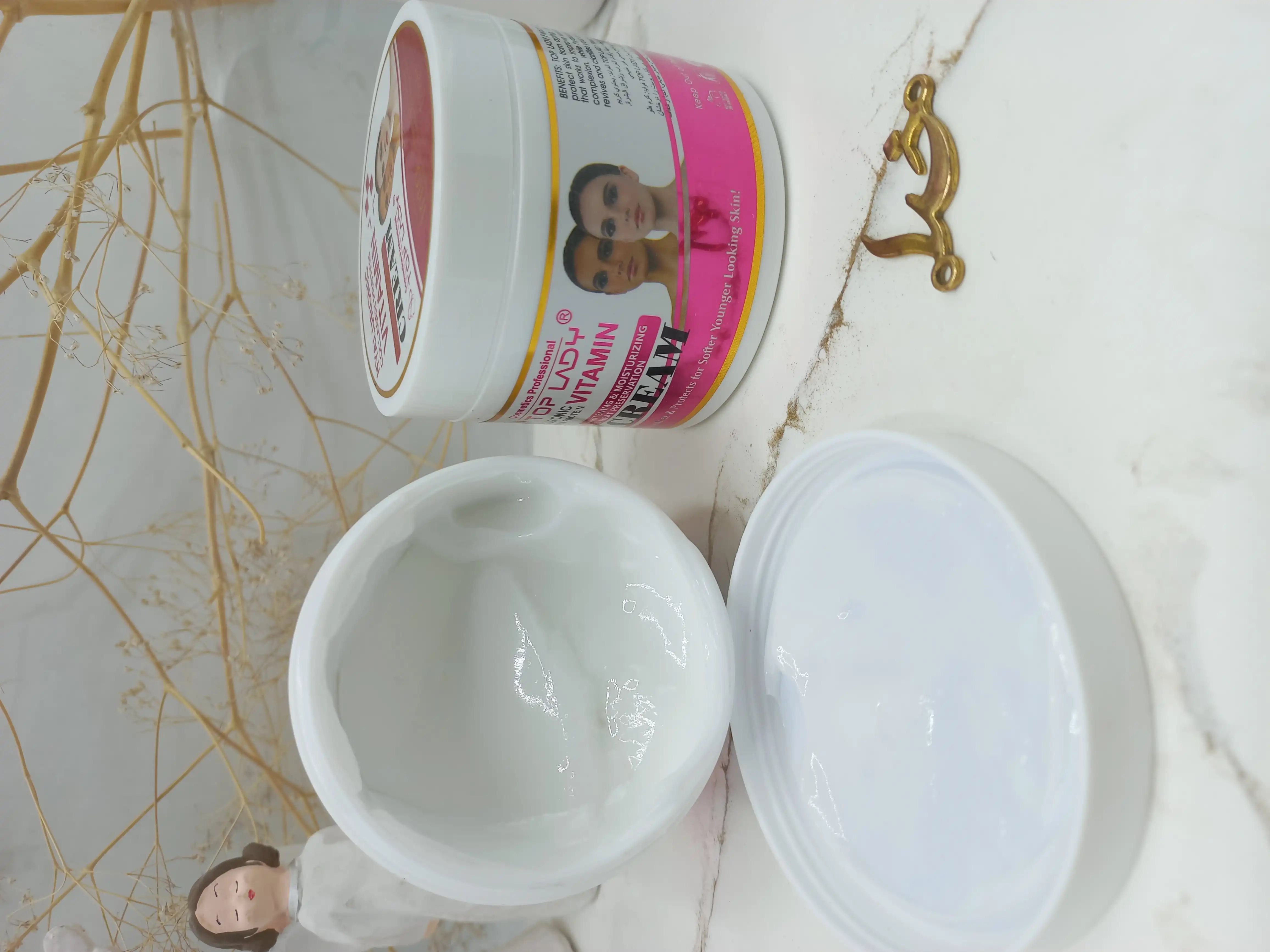 کرم سفید کننده و روشن کننده پروتئین کلاژن هیالورونیک تاپ لیدی TOP LADY کد 74662