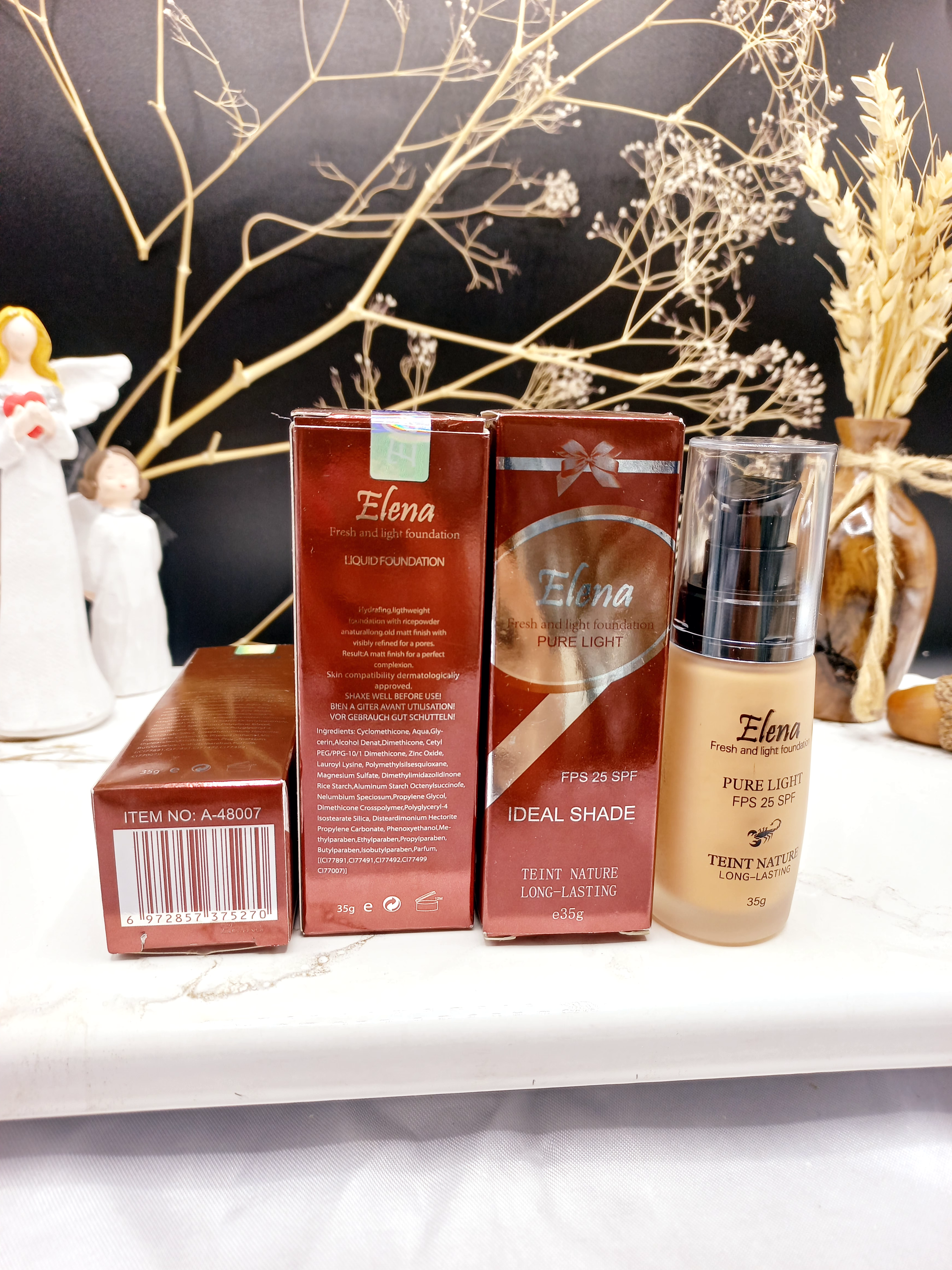 کرم پودر شیشه ای النا Elena کد 48007