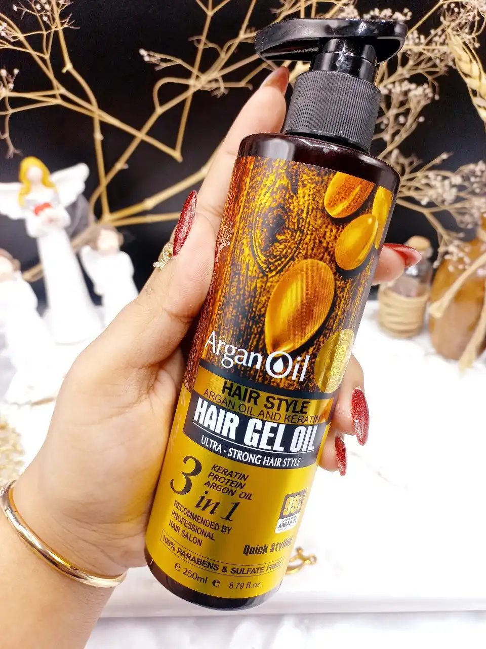 چسب موی روغن آرگان برند هپی لیدی HAPPY LADY کد ۱۱۰۳