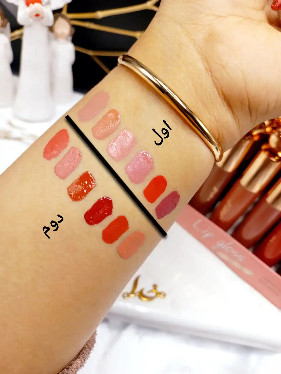 پک 6 تایی رژ مایع مات برند هداموجی HUDAMOJI کد L_188C