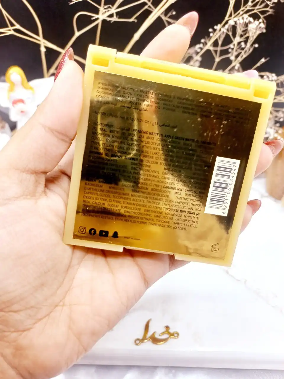 پالت سایه 9 رنگ طلا برند هدا بیوتی HUDABEAUTY