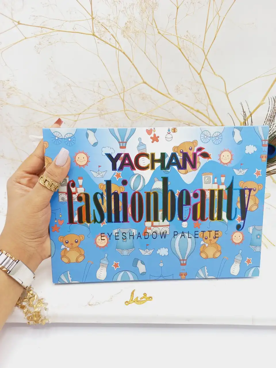 پالت سایه چشم ۶۴ رنگ برند فشیون بیوتی fashion beauty کد YC389