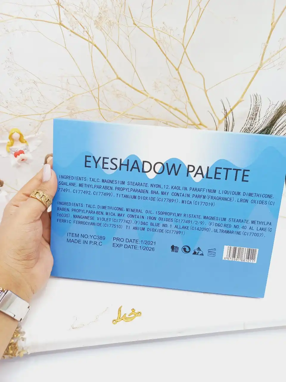 پالت سایه چشم ۶۴ رنگ برند فشیون بیوتی fashion beauty کد YC389