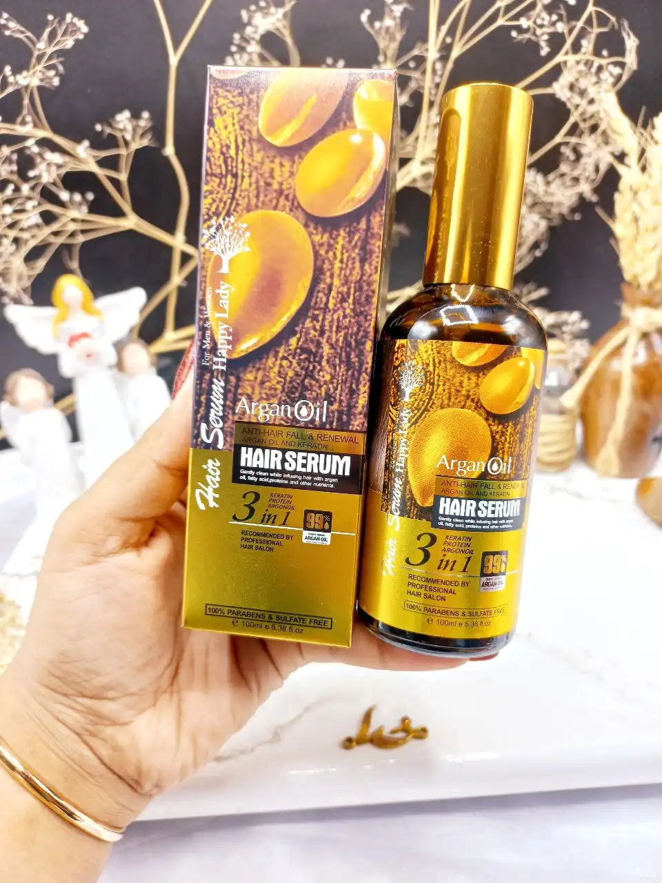 سرم مو آرگان اسلواکی برند هپی لیدی HAPPY LADY کد HL_218 اصلی